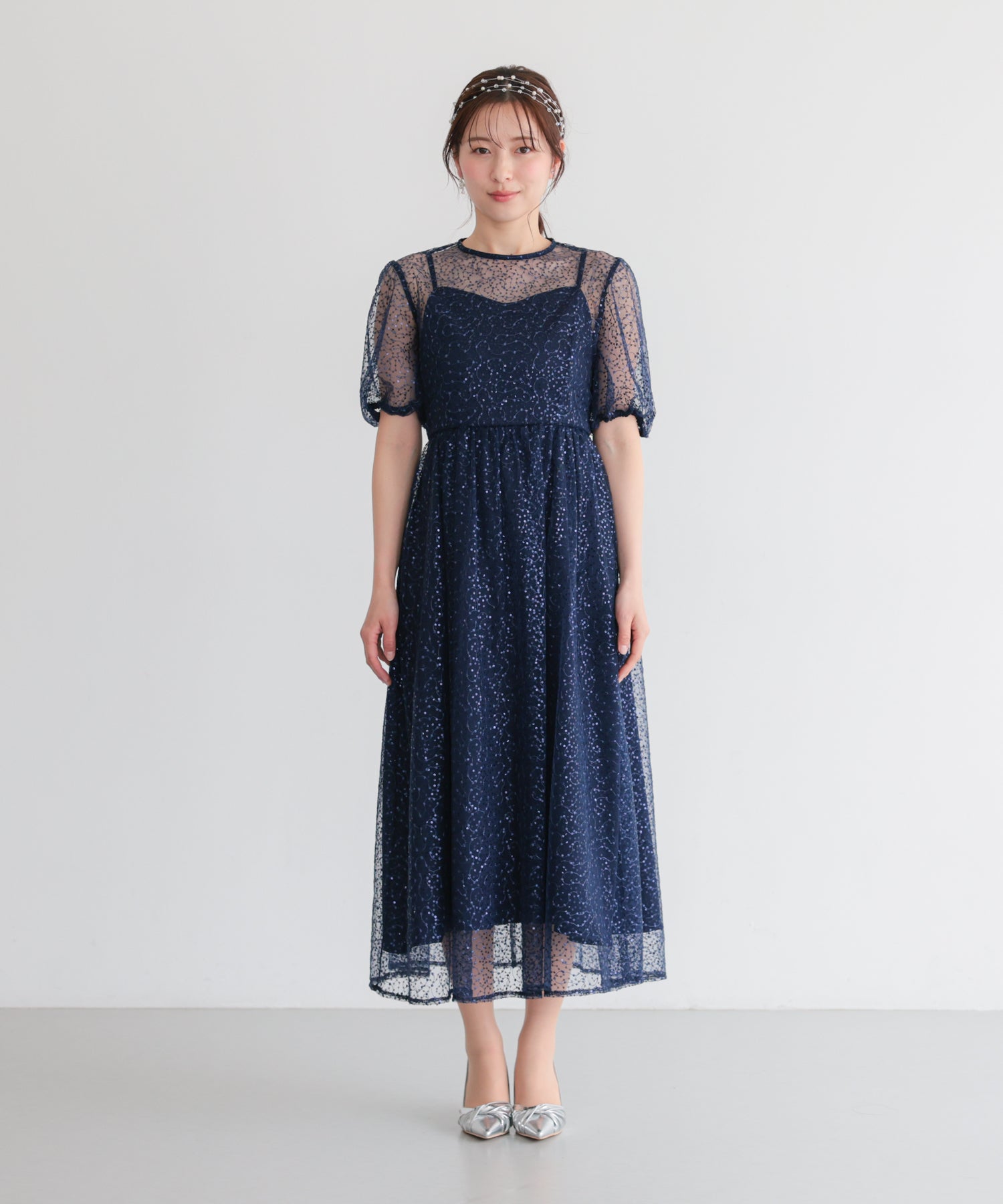 結婚式・お呼ばれドレス|シアースパンコールロングドレス/22326288 結婚式・お呼ばれドレス|シアースパンコールロングドレス/22326288