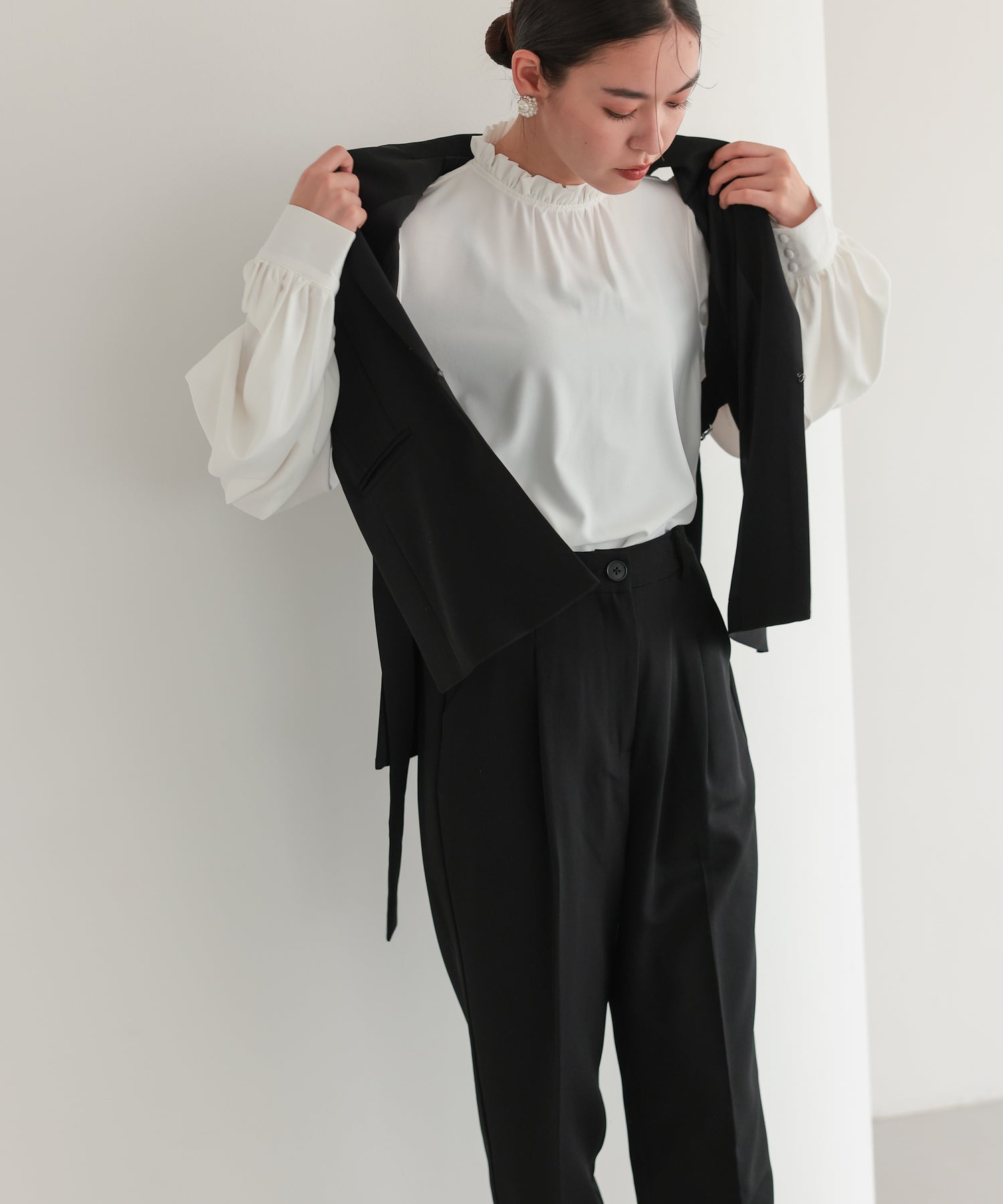 サイドベルトジレセットアップスーツ/22125607