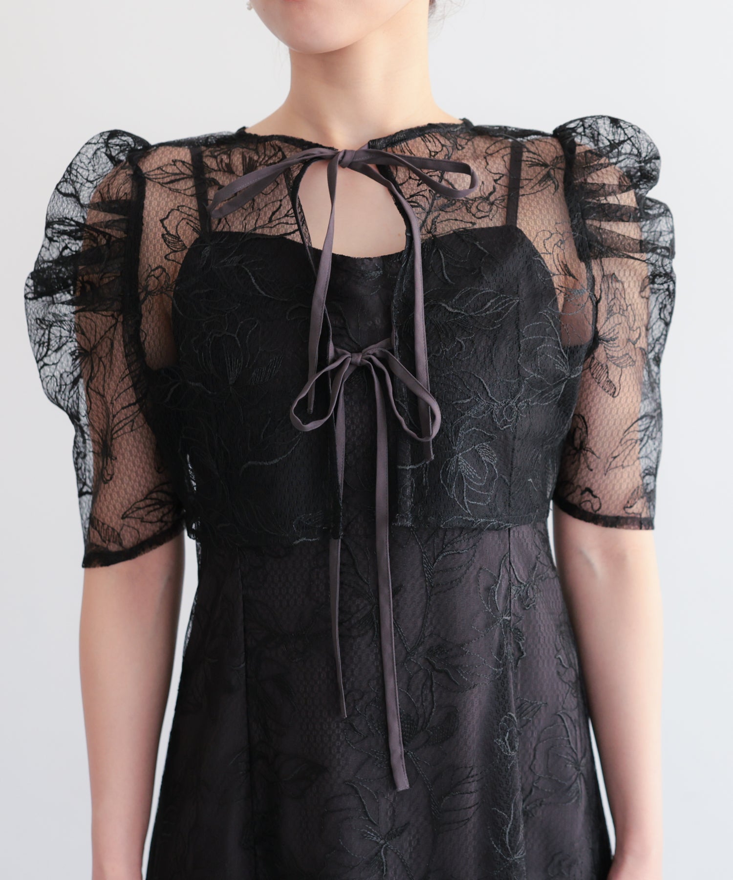 シアーレースボレロセットアップドレス/22325280