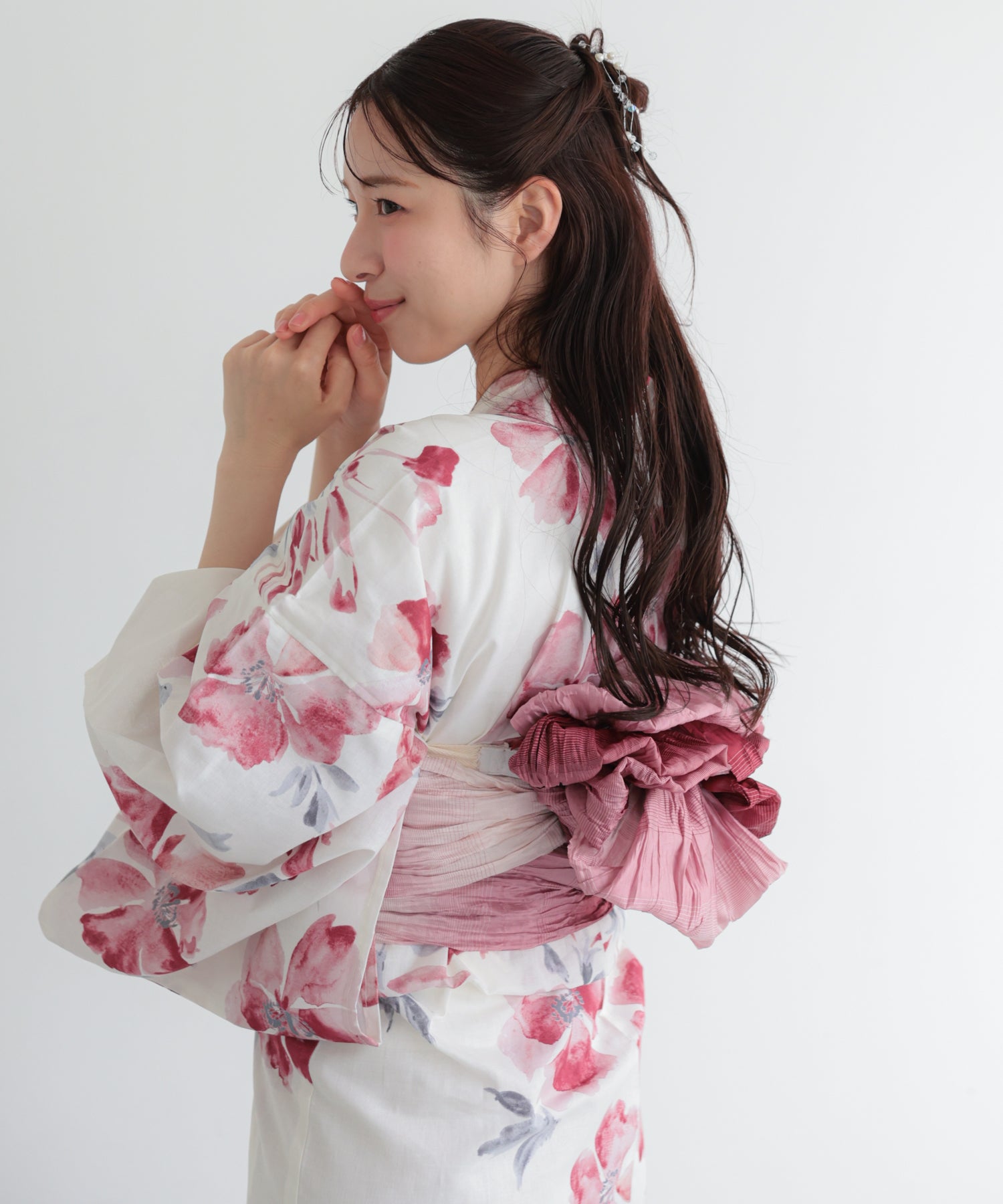 浴衣　秋桜③/FA-26-048