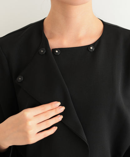 リボンペプラムセットアップスーツ/22125605