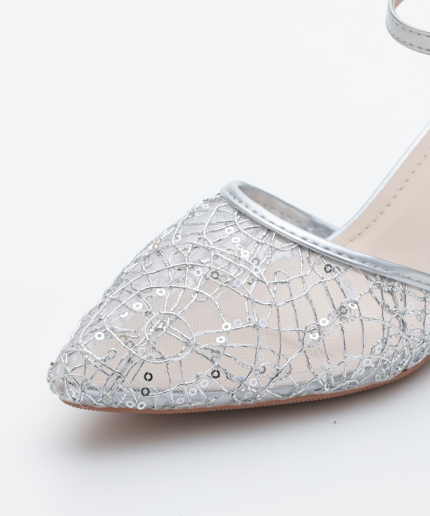 スパングルコール刺繍パンプス/3431