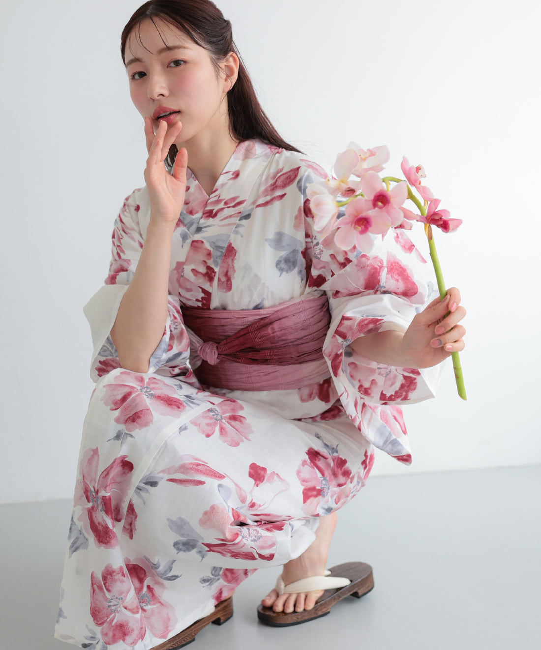 浴衣　秋桜③/FA-26-048