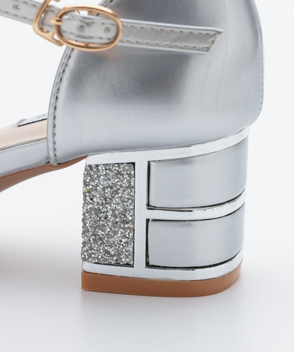 スパングルコール刺繍パンプス/3431