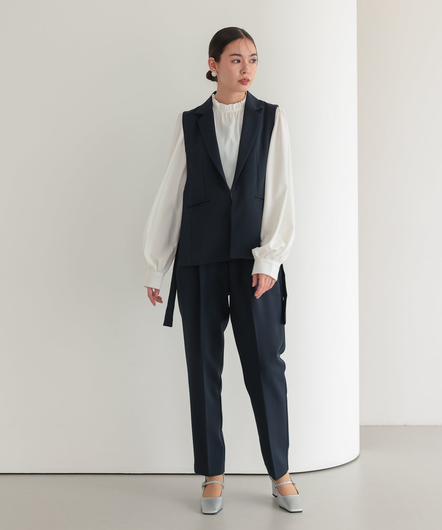 サイドベルトジレセットアップスーツ/22125607