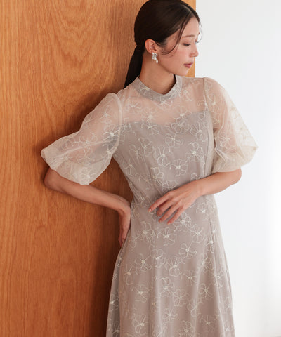 クラシカルレースフレアドレス/22325281