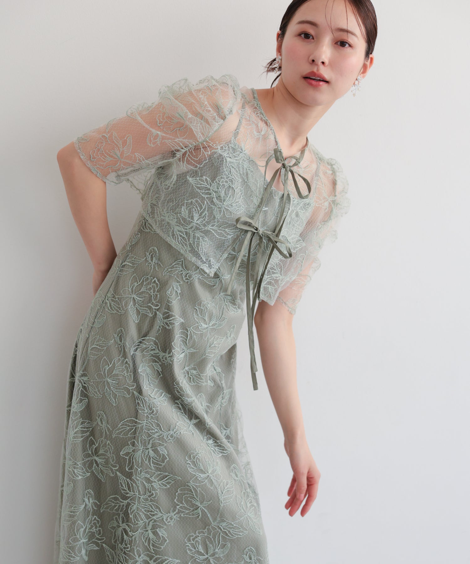 シアーレースボレロセットアップドレス/22325280