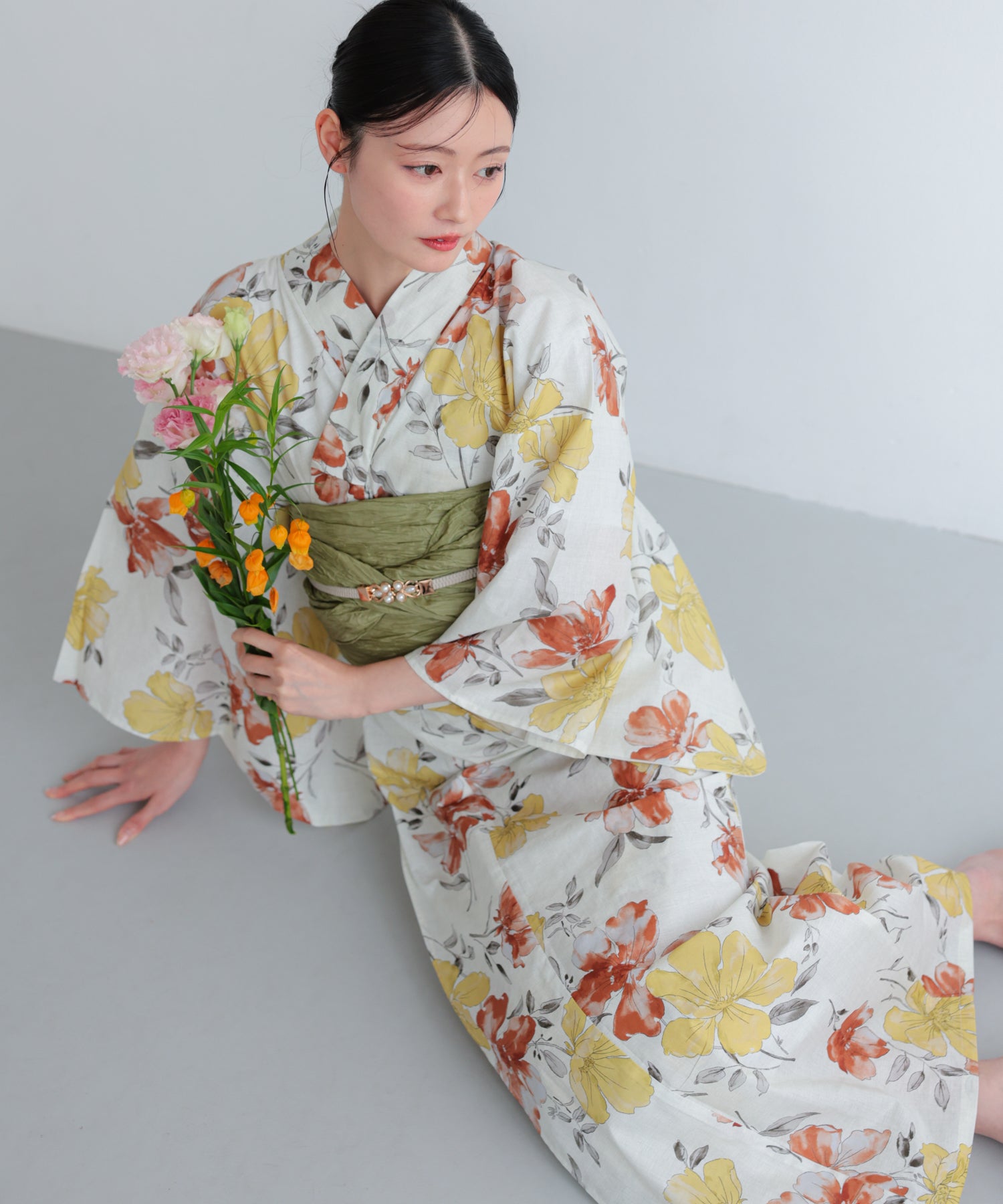 浴衣　秋桜①/FA-25-128