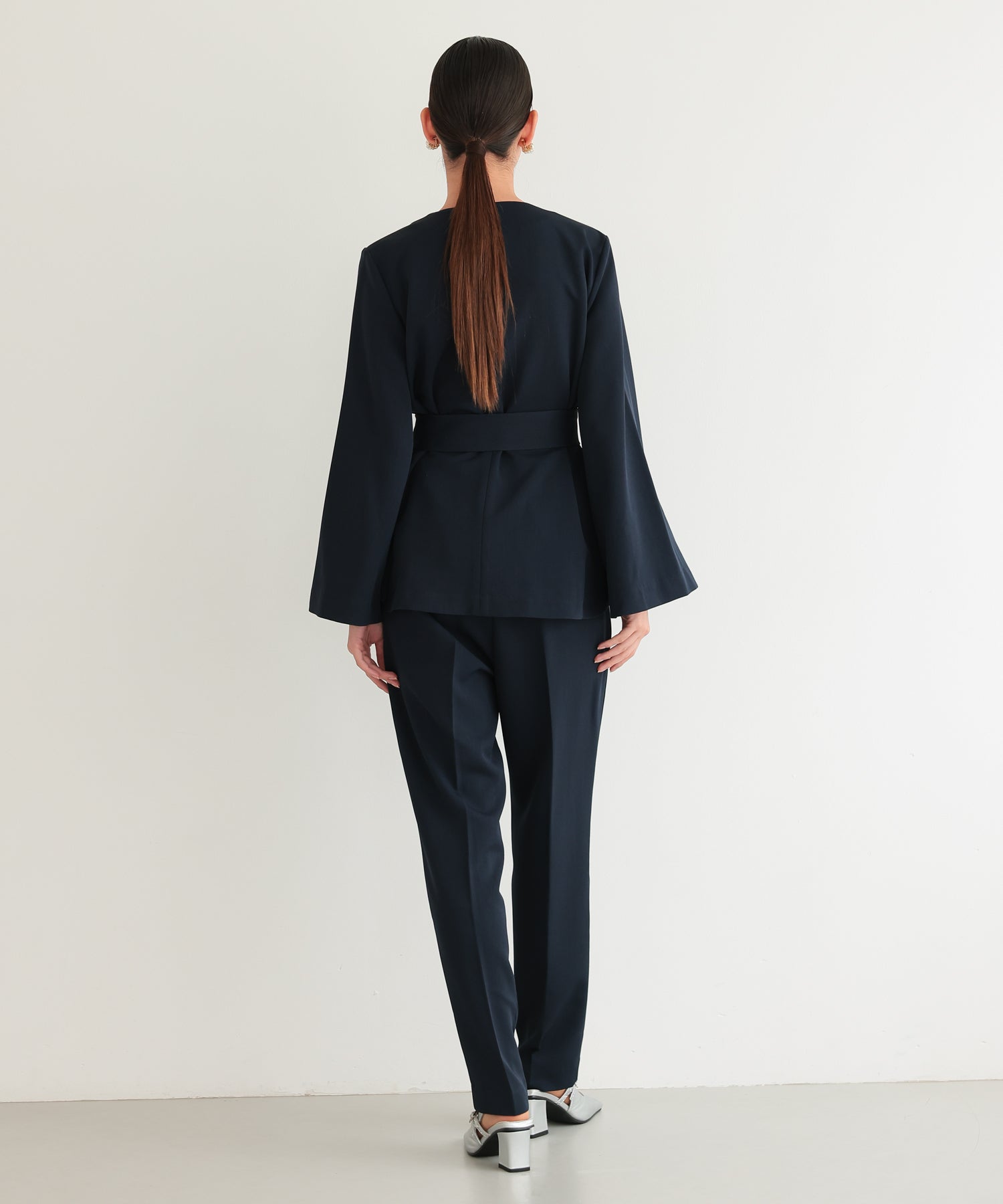 リボンペプラムセットアップスーツ/22125605