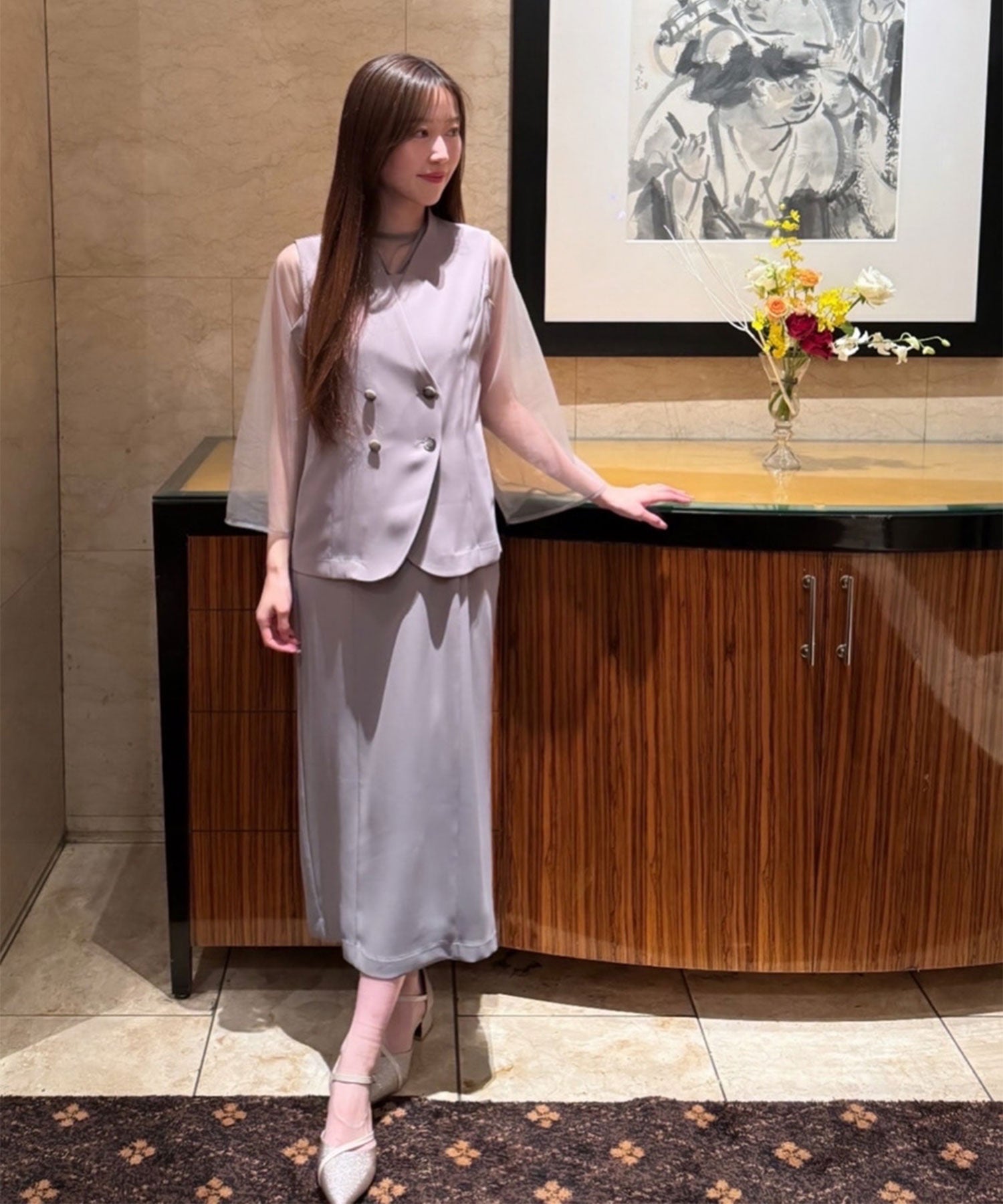 163cm/Mサイズ/ベージュ
