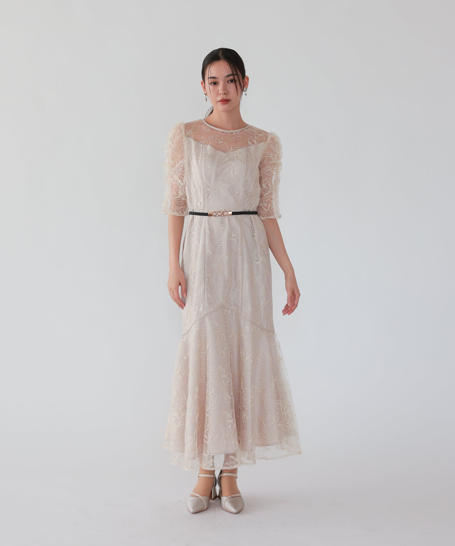 ベージュ/164cm/Mサイズ着用