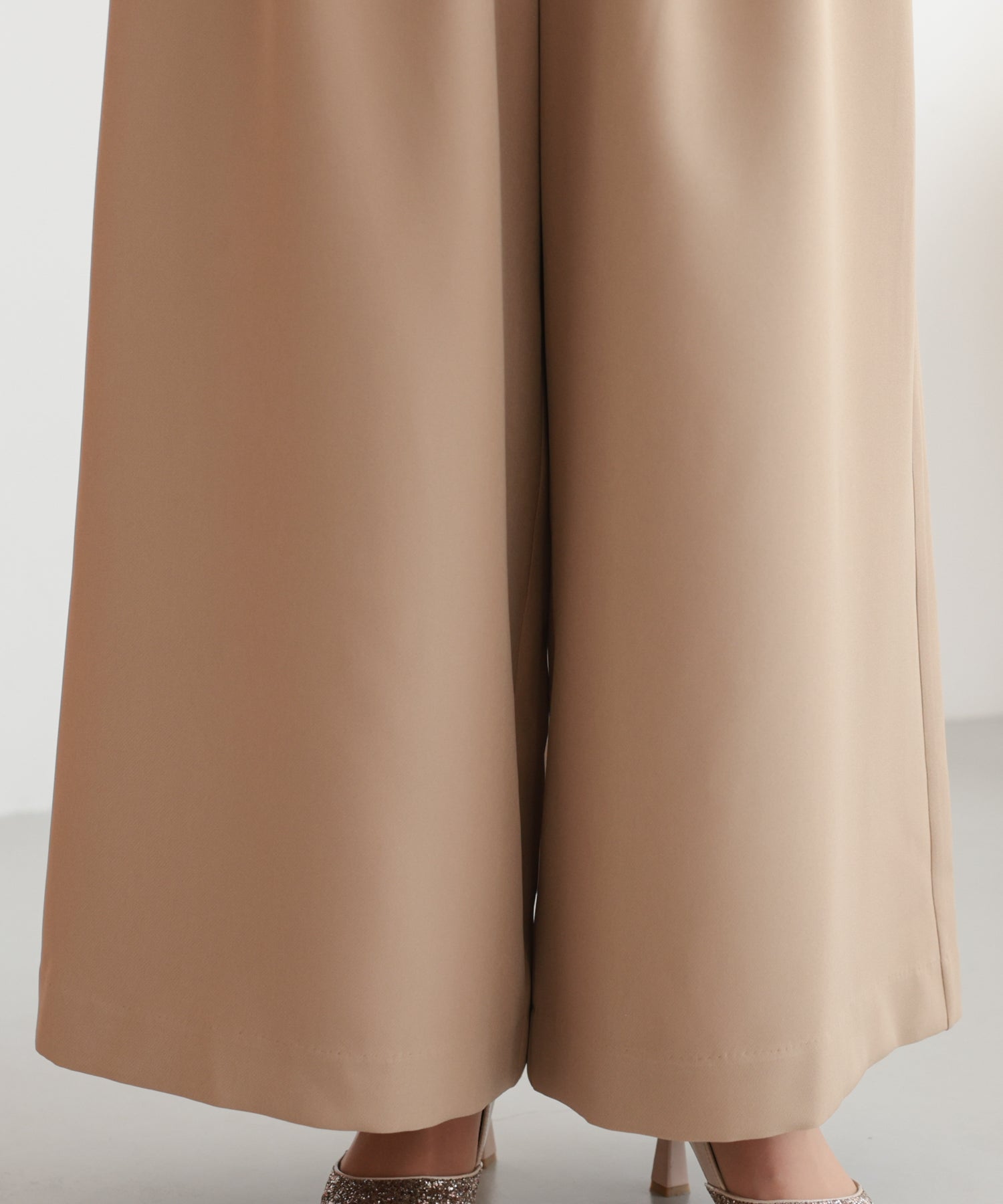 アシンメトリードレープパンツセットアップスーツ/22125609