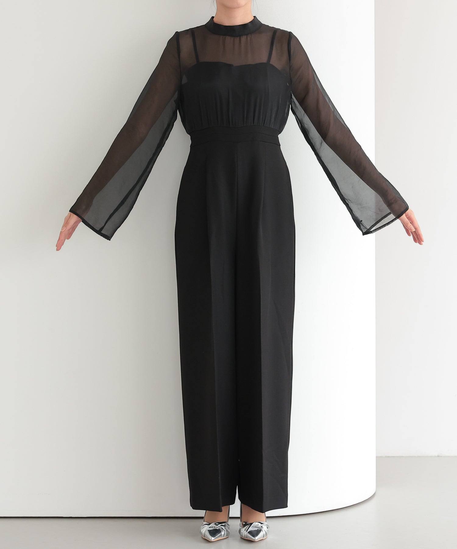 結婚式・お呼ばれドレス｜アーバンレイヤーオールインワンスーツ