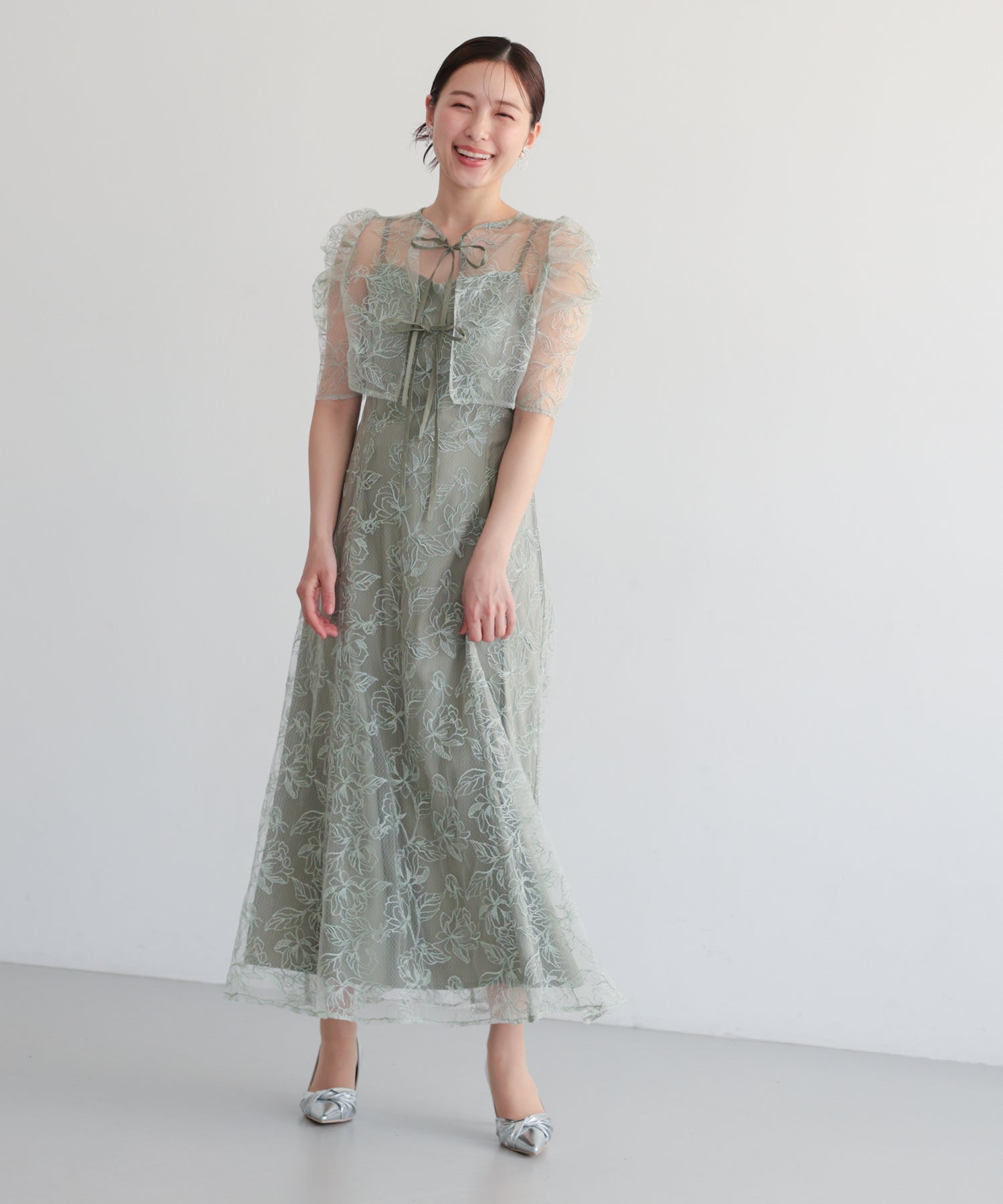 シアーレースボレロセットアップドレス/22325280