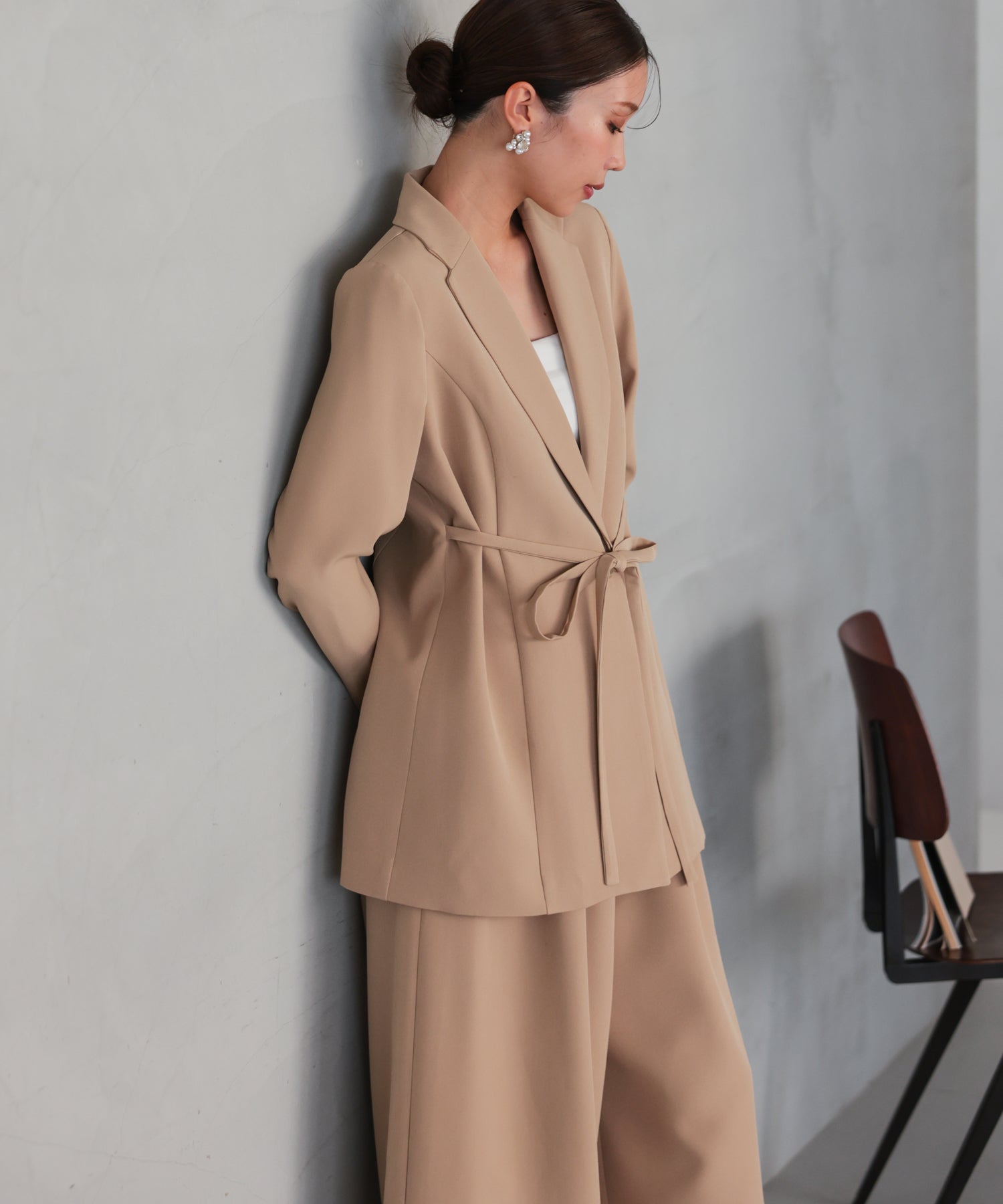 クラシックテーラード ウエストタイスーツ/22125610