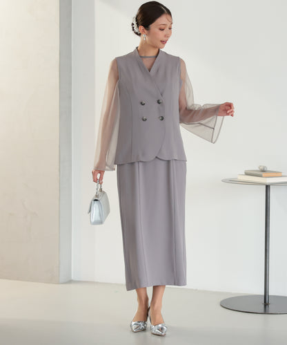 シアーレイヤード2WAYドレスセット/22325283