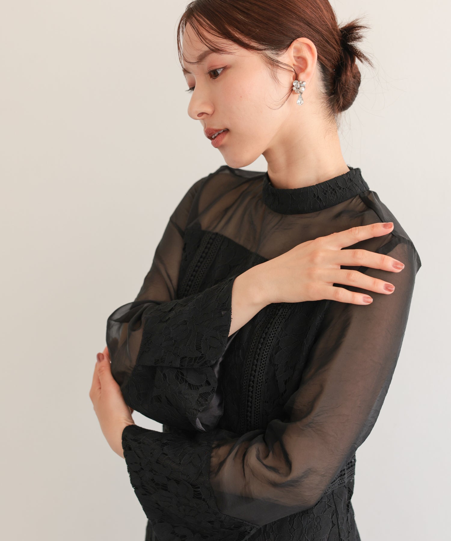 ブラック/163cm/Mサイズ着用
