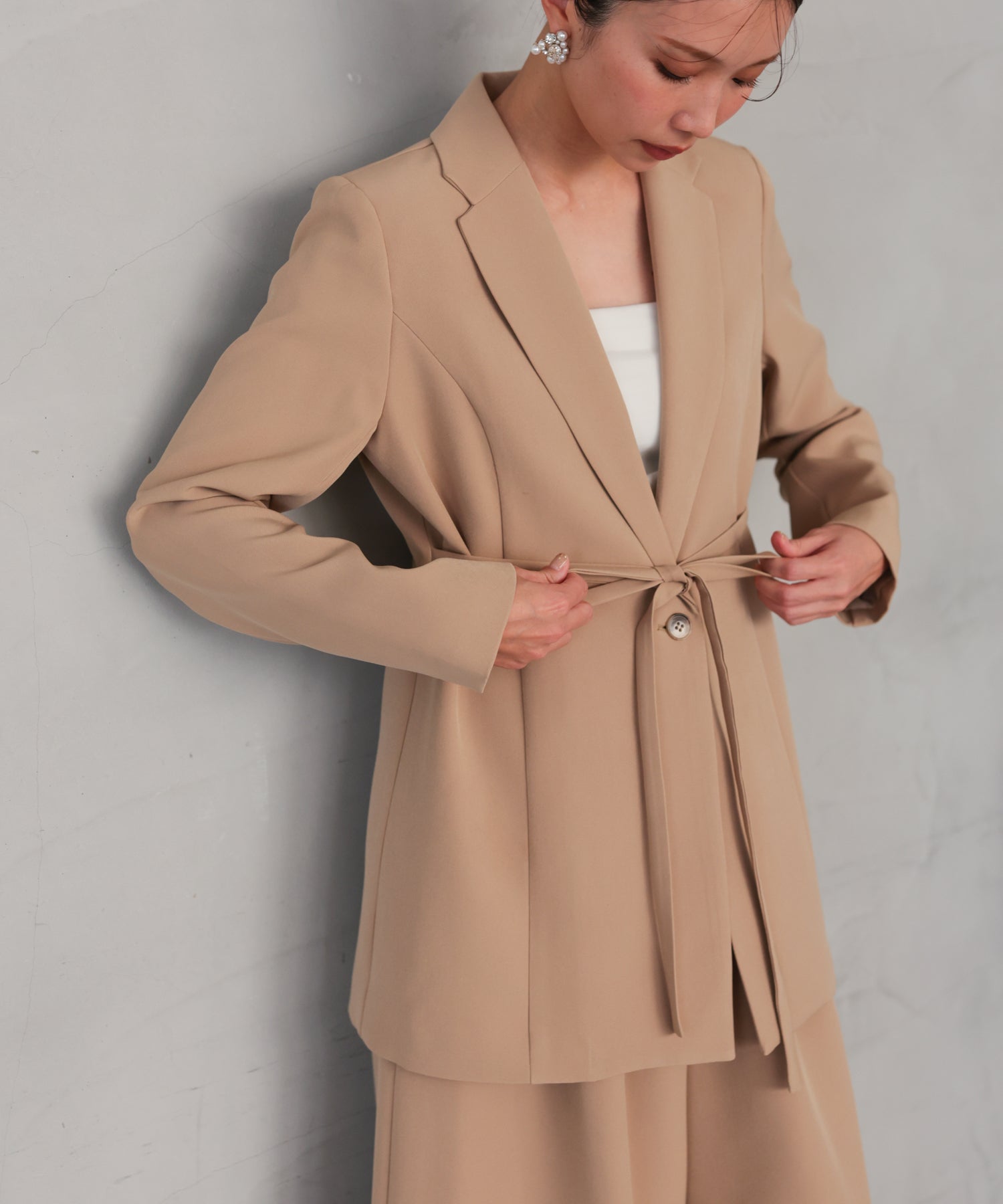 クラシックテーラード ウエストタイスーツ/22125610