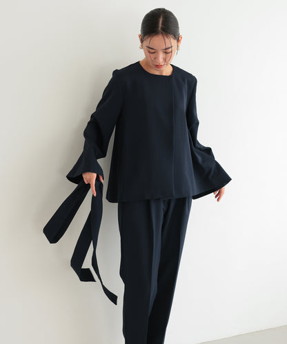 リボンペプラムセットアップスーツ/22125605