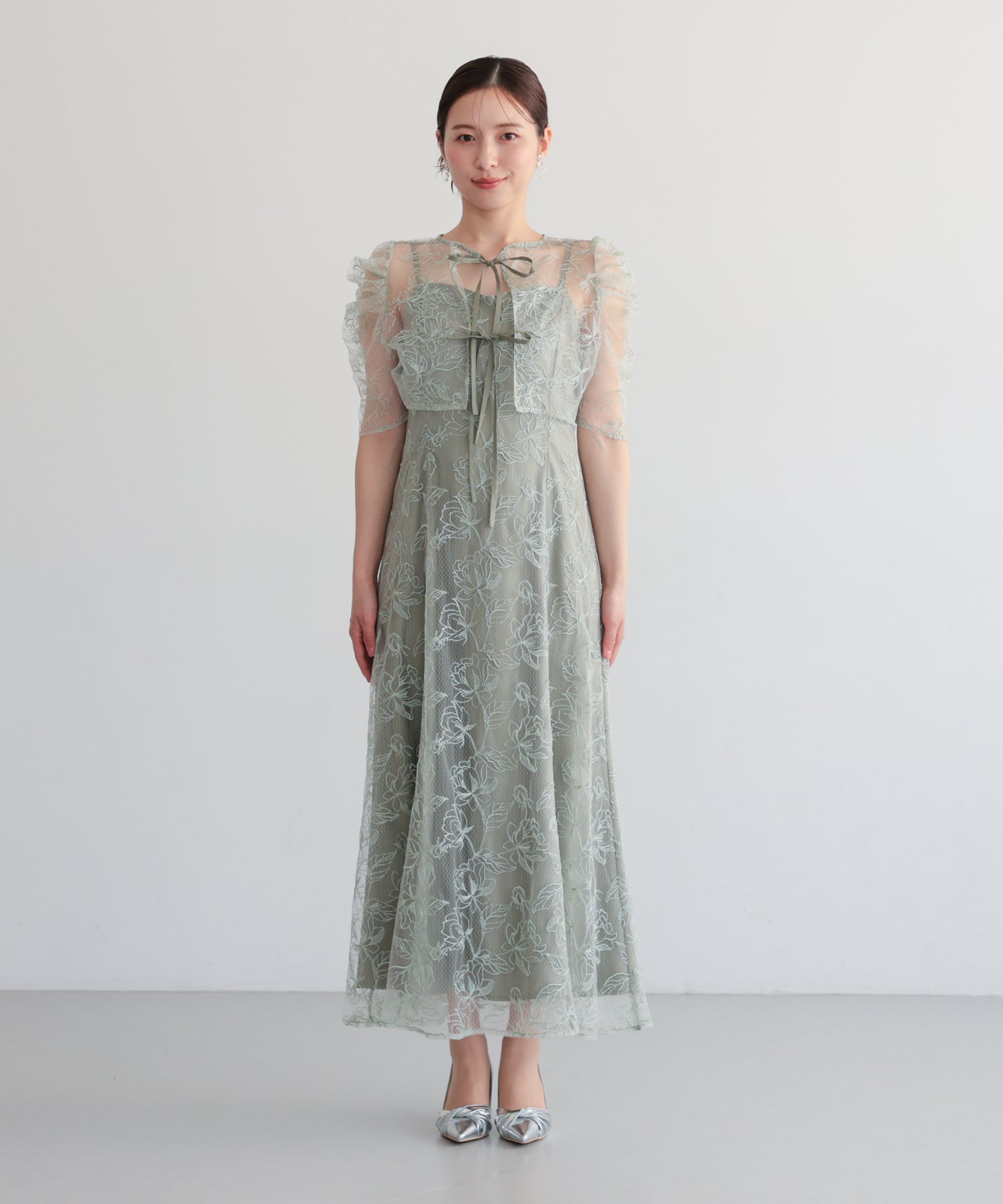 シアーレースボレロセットアップドレス/22325280