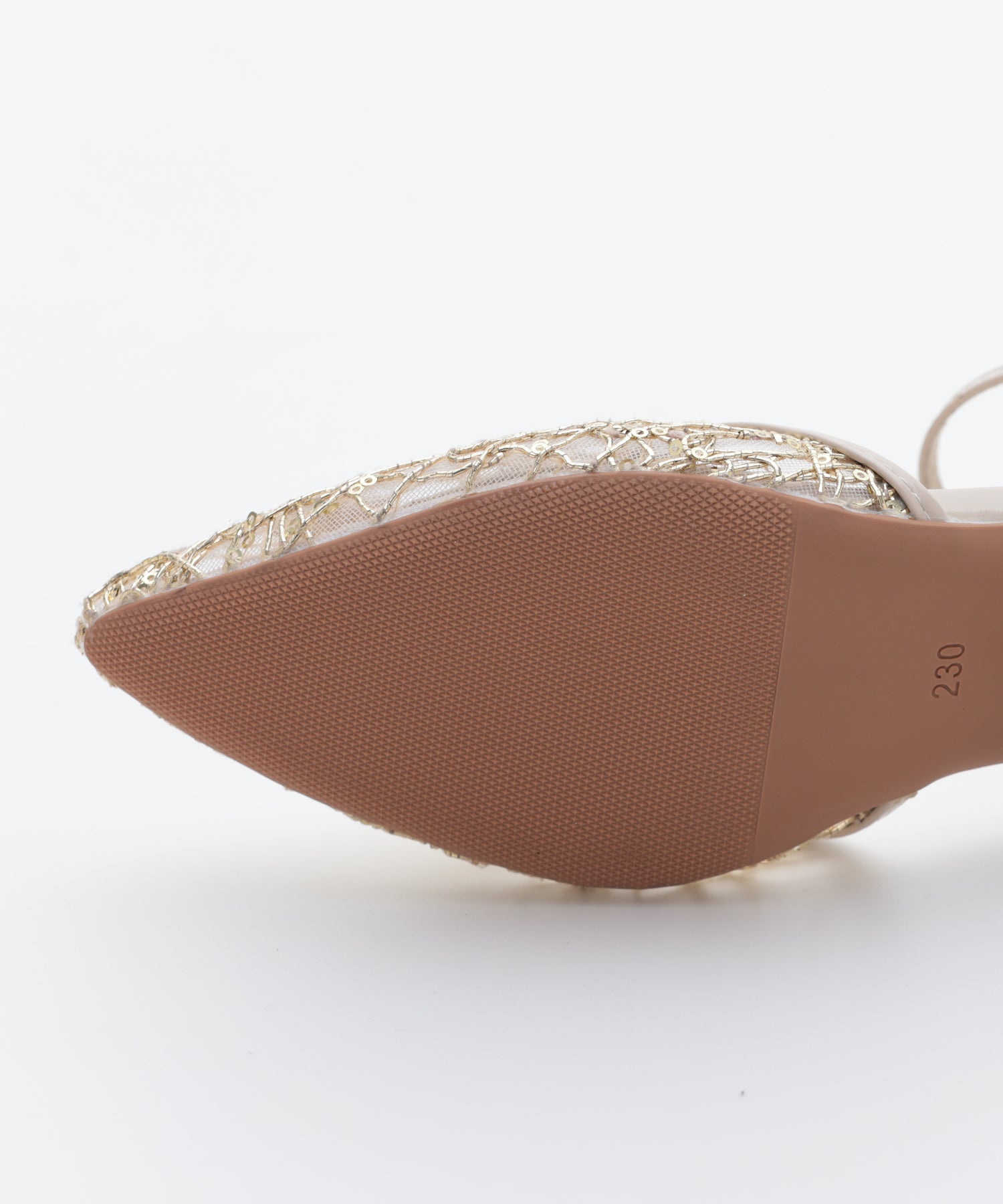 スパングルコール刺繍パンプス/3431