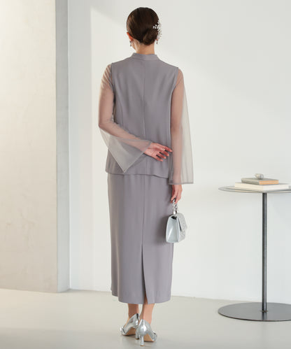 シアーレイヤード2WAYドレスセット/22325283