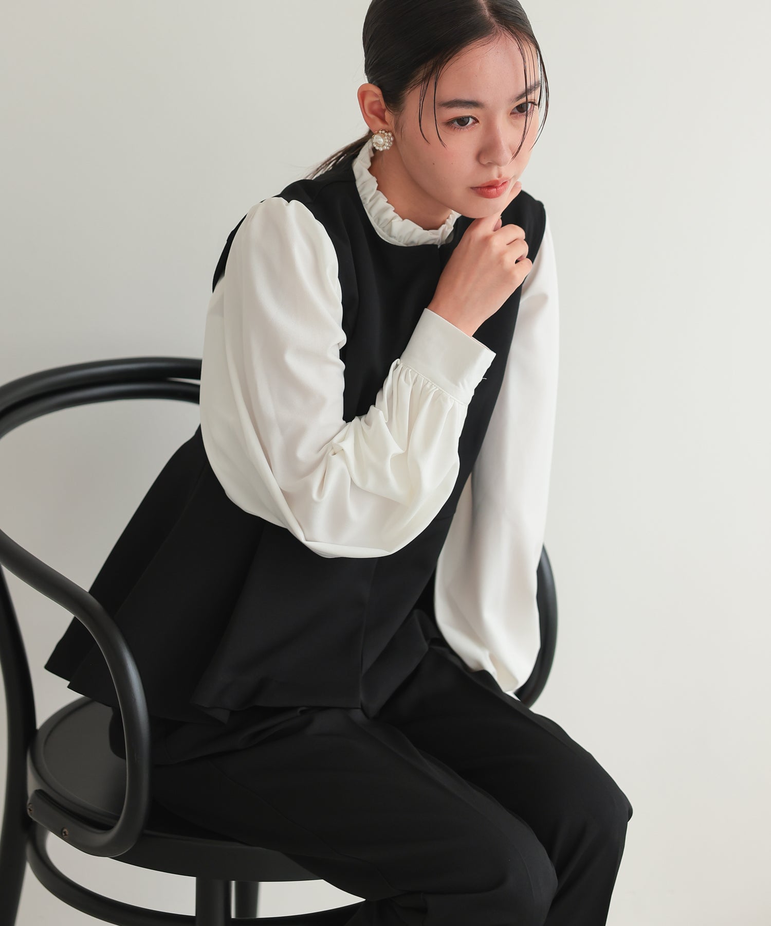 クルーネックベストセットアップスーツ/22125604