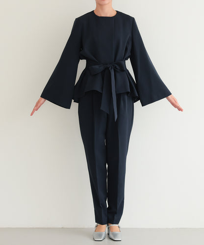 リボンペプラムセットアップスーツ/22125605