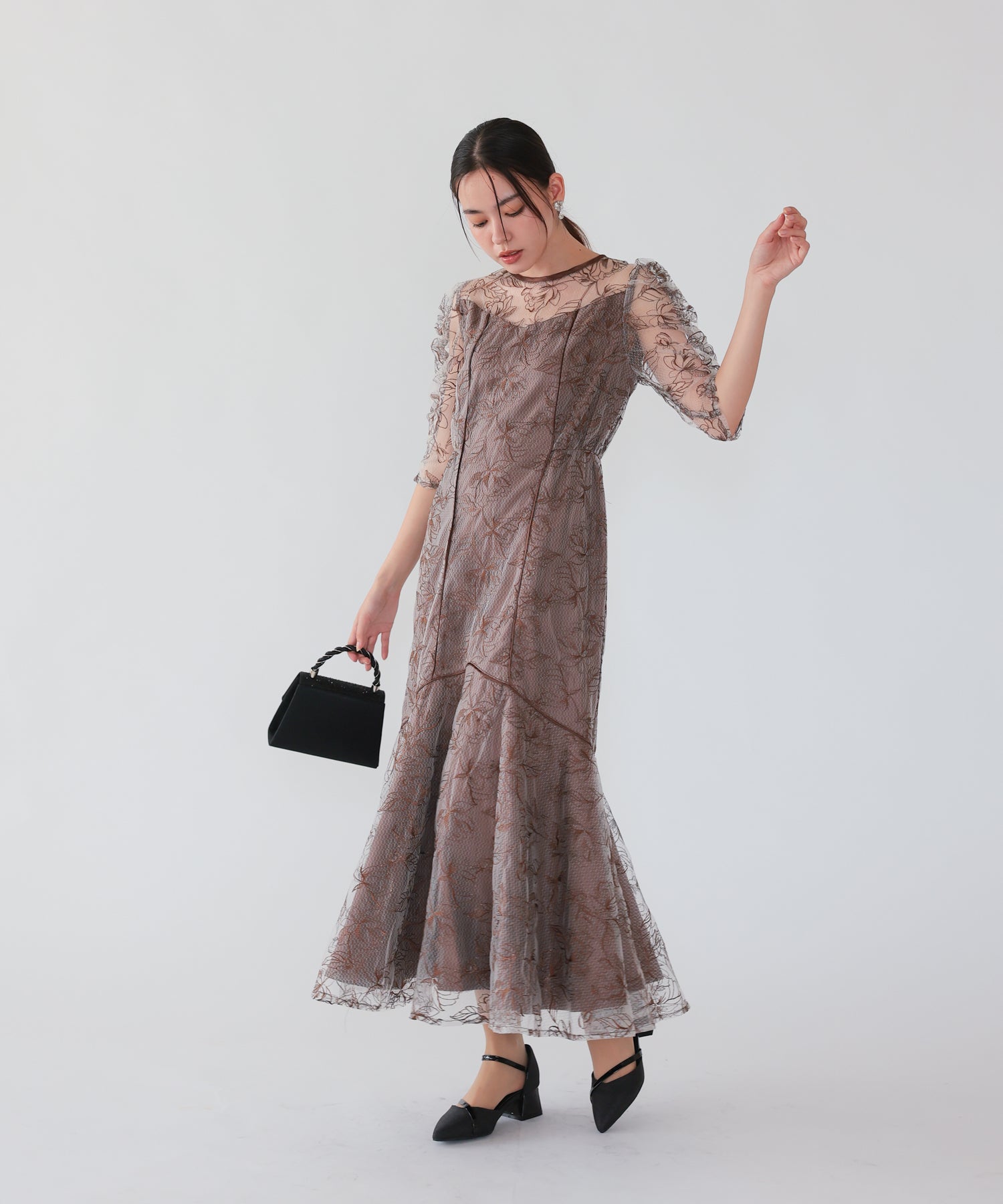 ブラウン/164cm/Mサイズ着用