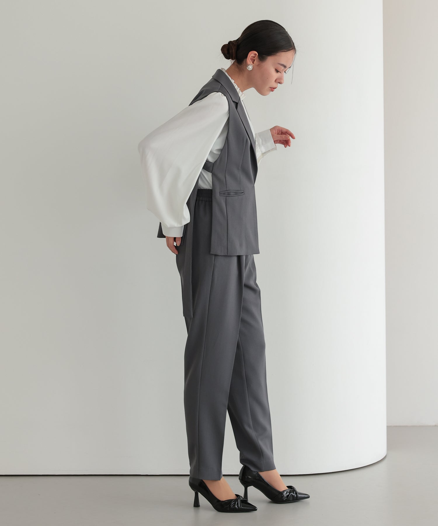 サイドベルトジレセットアップスーツ/22125607