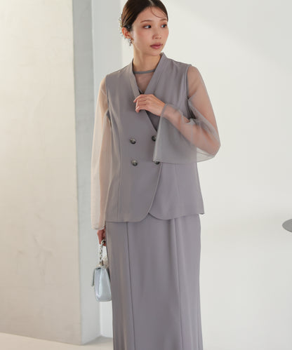 シアーレイヤード2WAYドレスセット/22325283