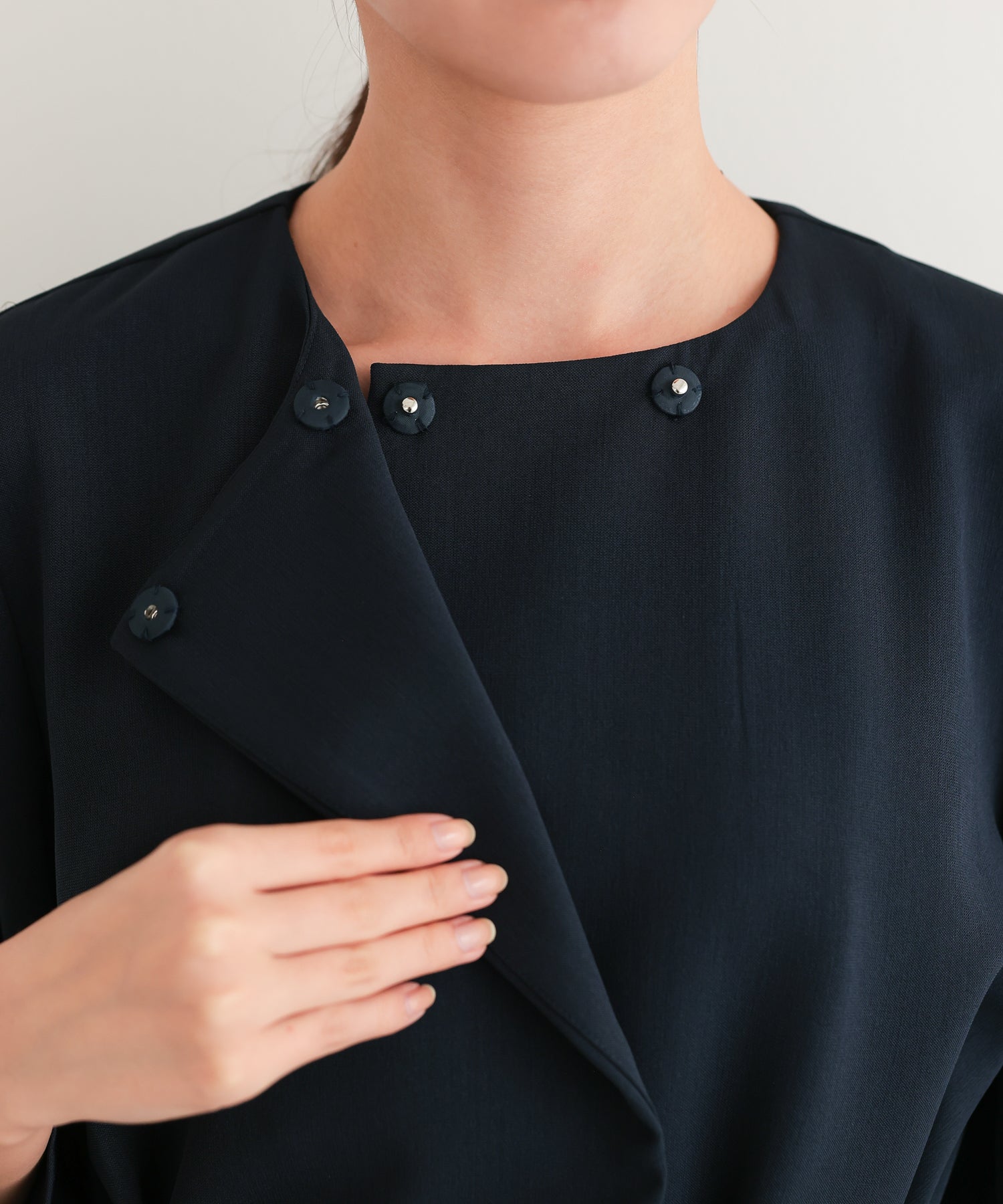 リボンペプラムセットアップスーツ/22125605