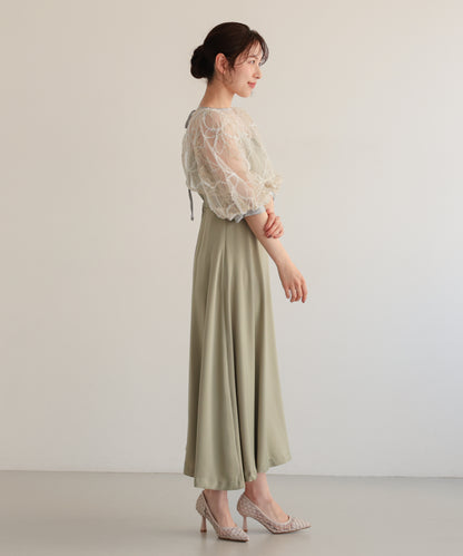 刺繍レースボレロセットドレス/22326294