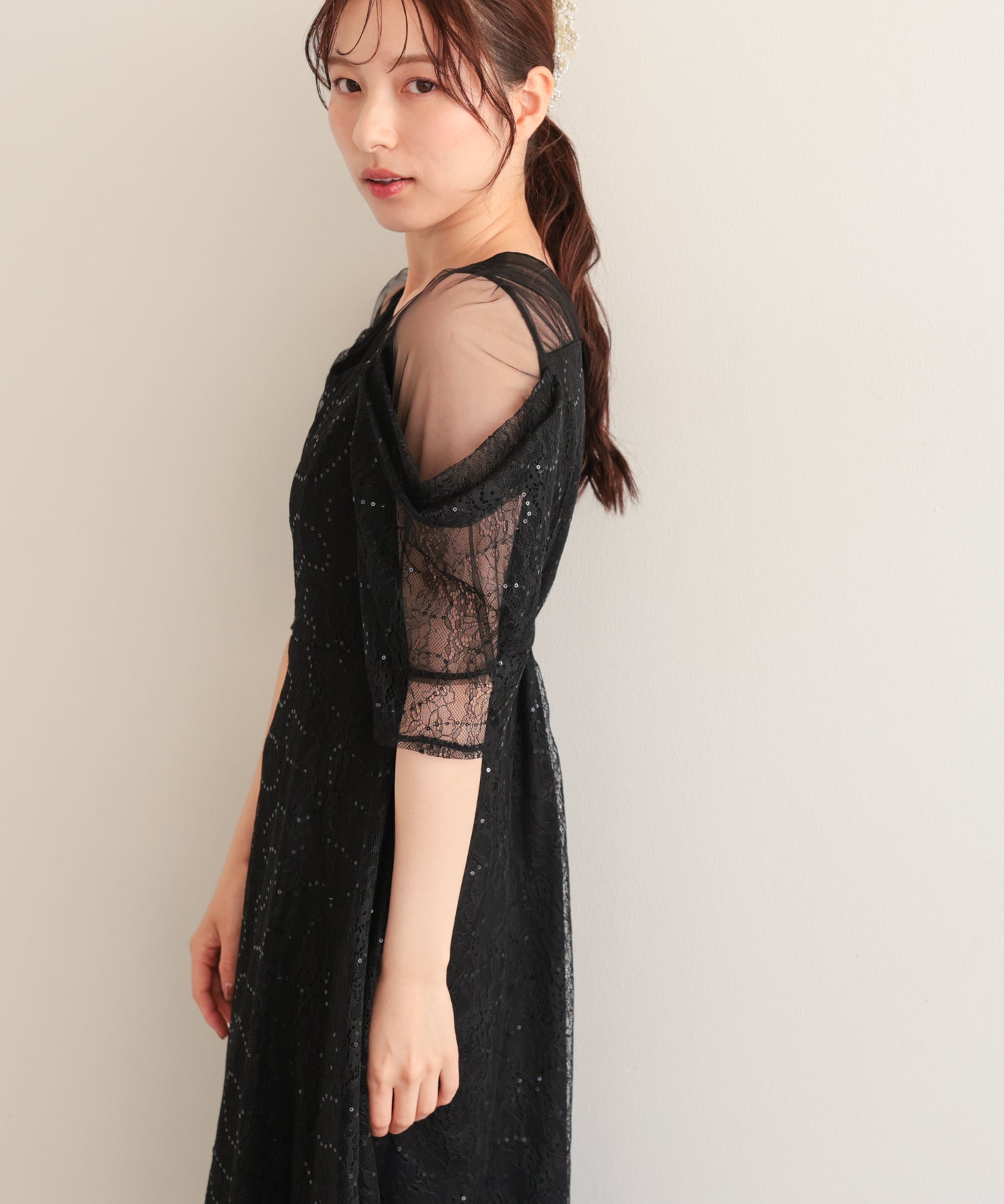 ブラック/163cm/Mサイズ着用