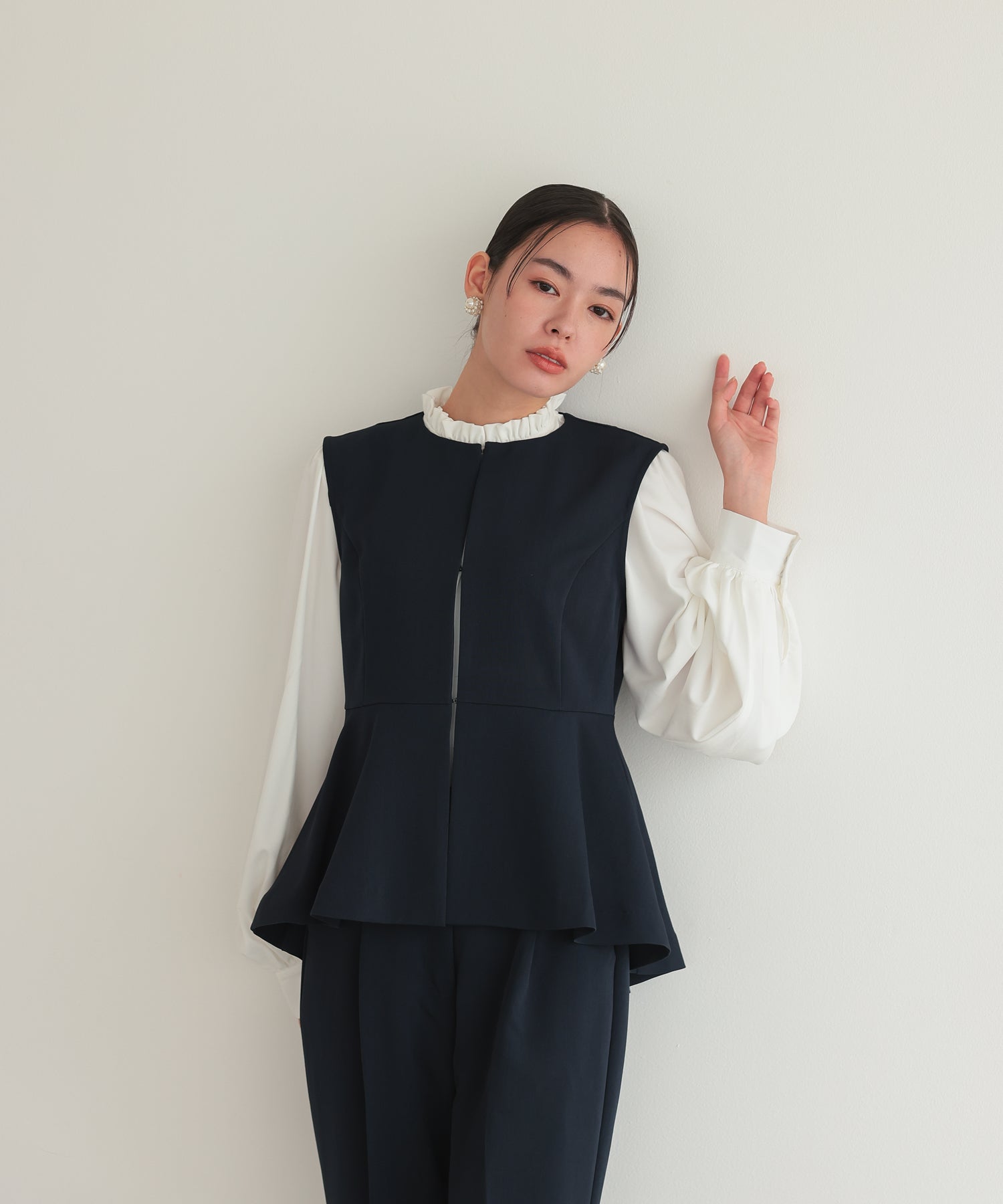 クルーネックベストセットアップスーツ/22125604