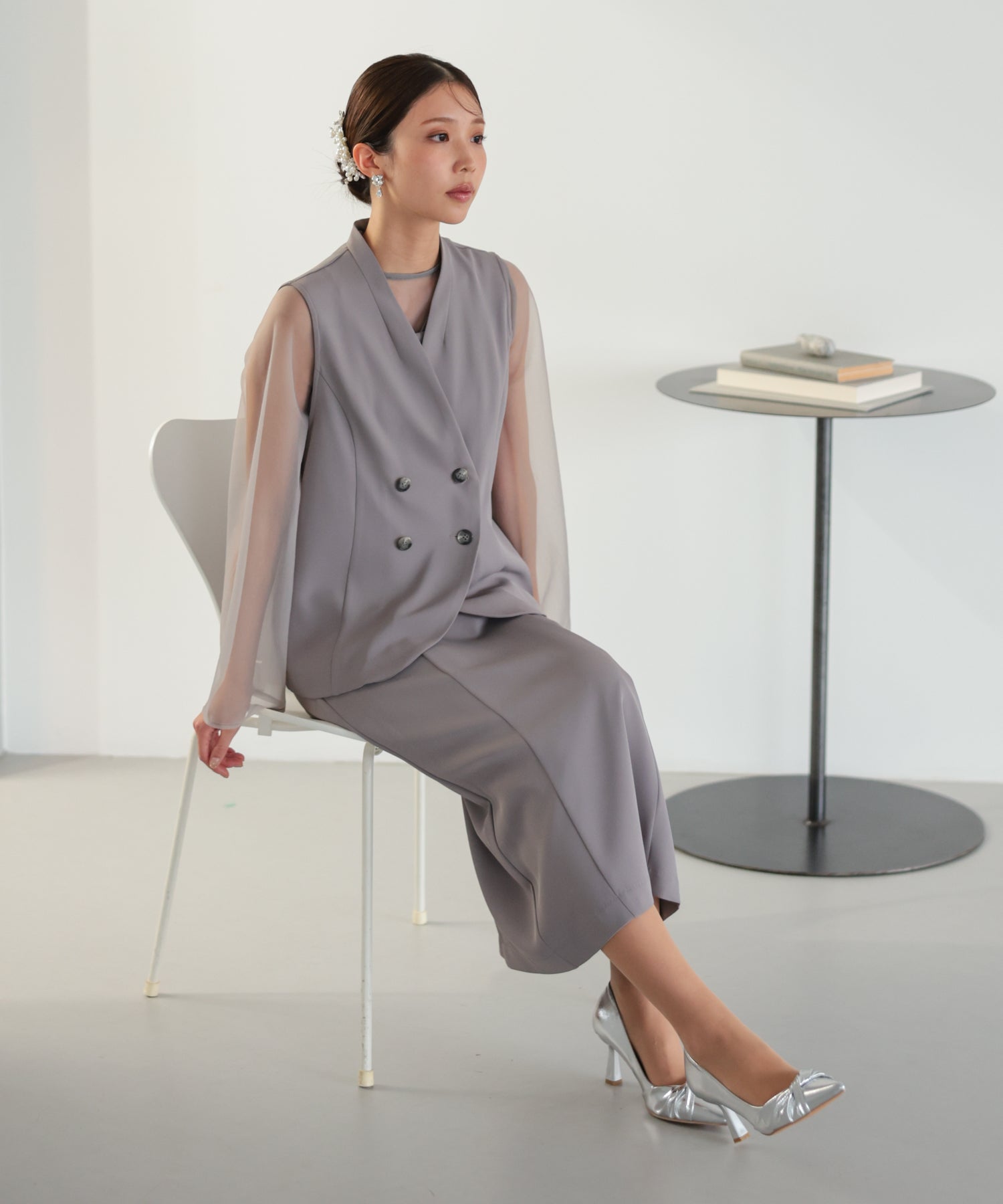 シアーレイヤード2WAYドレスセット/22325283