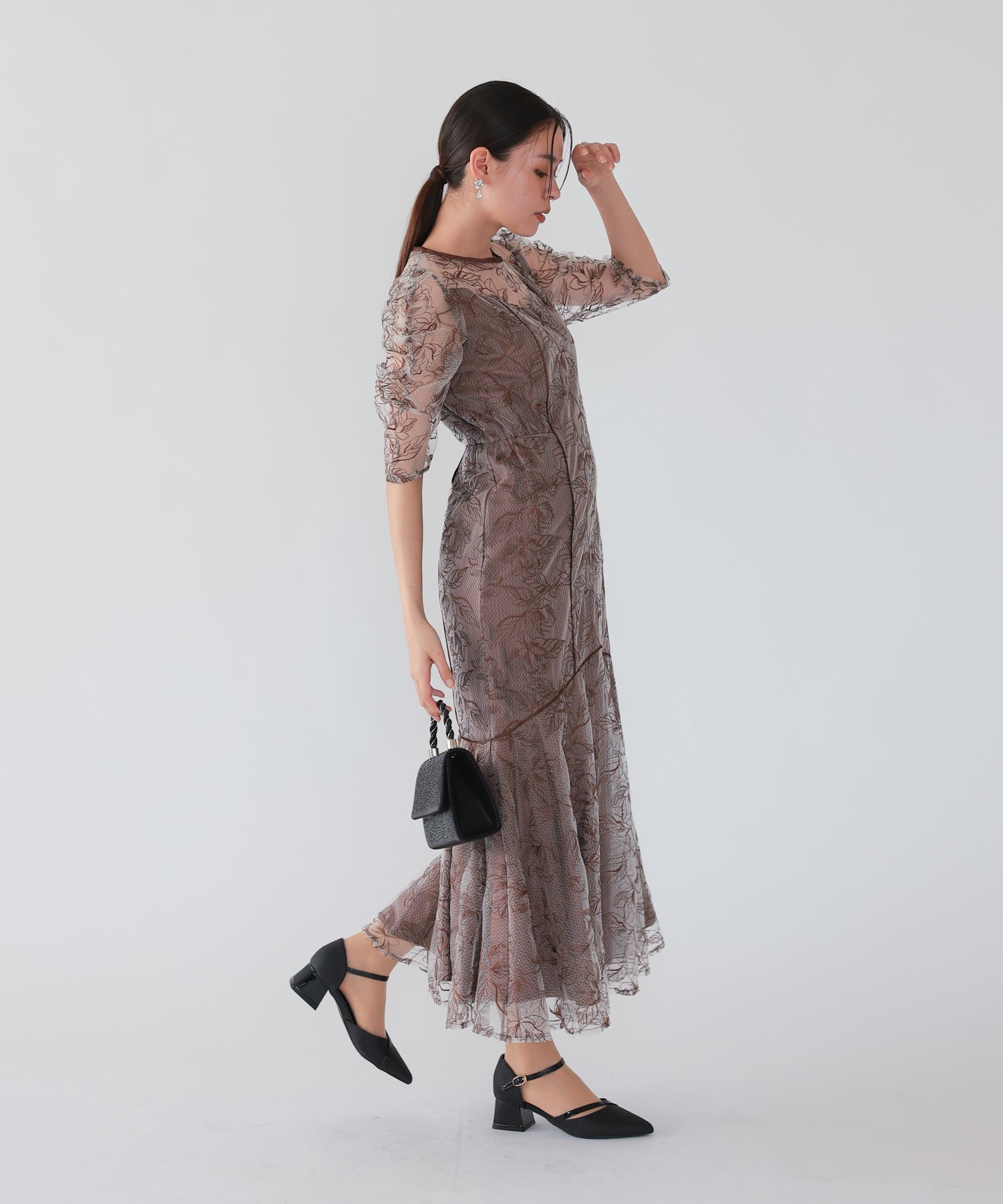 ブラウン/164cm/Mサイズ着用