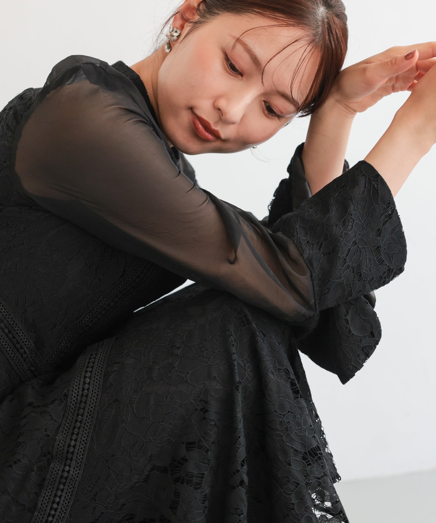 ブラック/163cm/Mサイズ着用