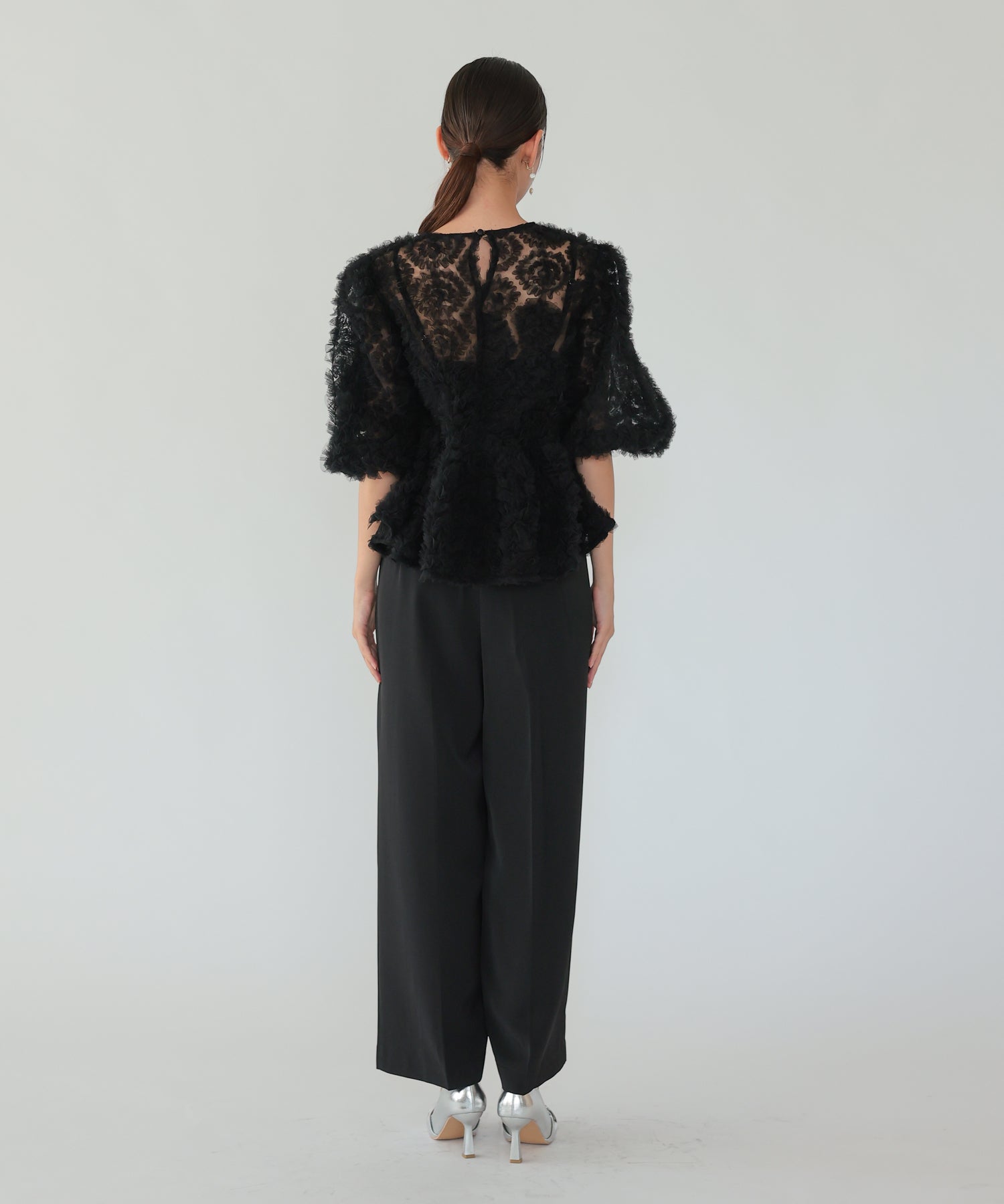 ブラック×ブラック/164cm/Mサイズ着用