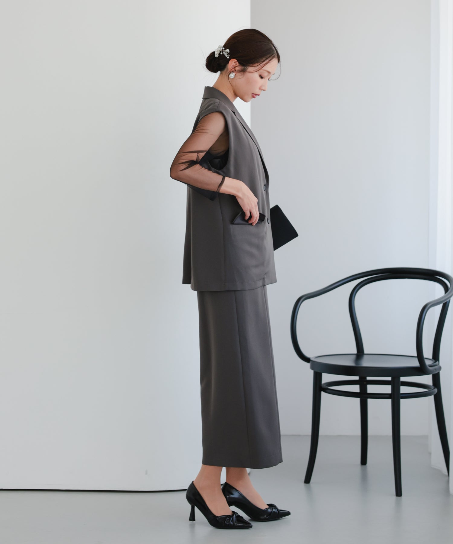 チャコール/162㎝/Mサイズ着用