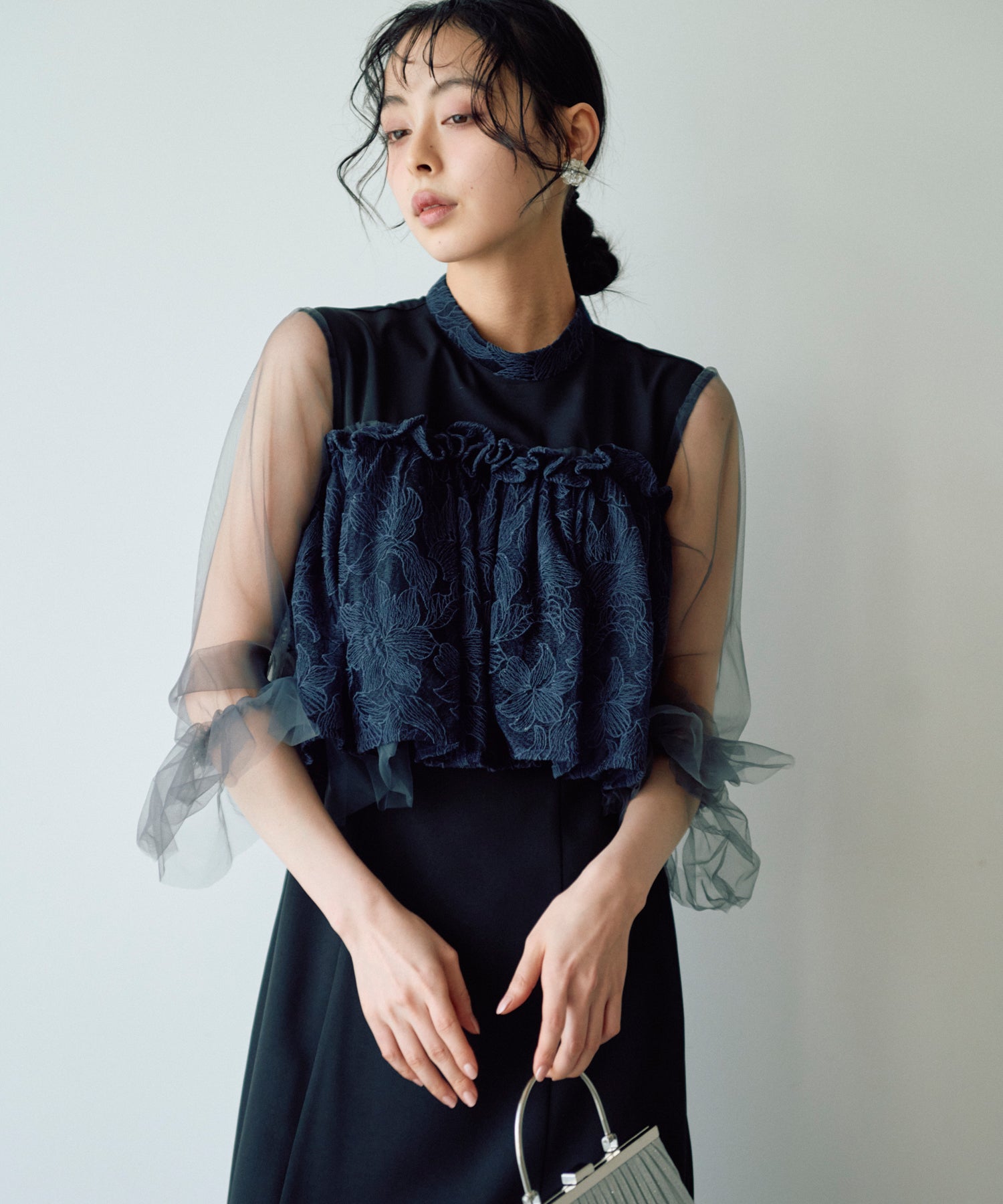 SALE】クラシカルシフォンレイヤードドレス/22324258 – haremode