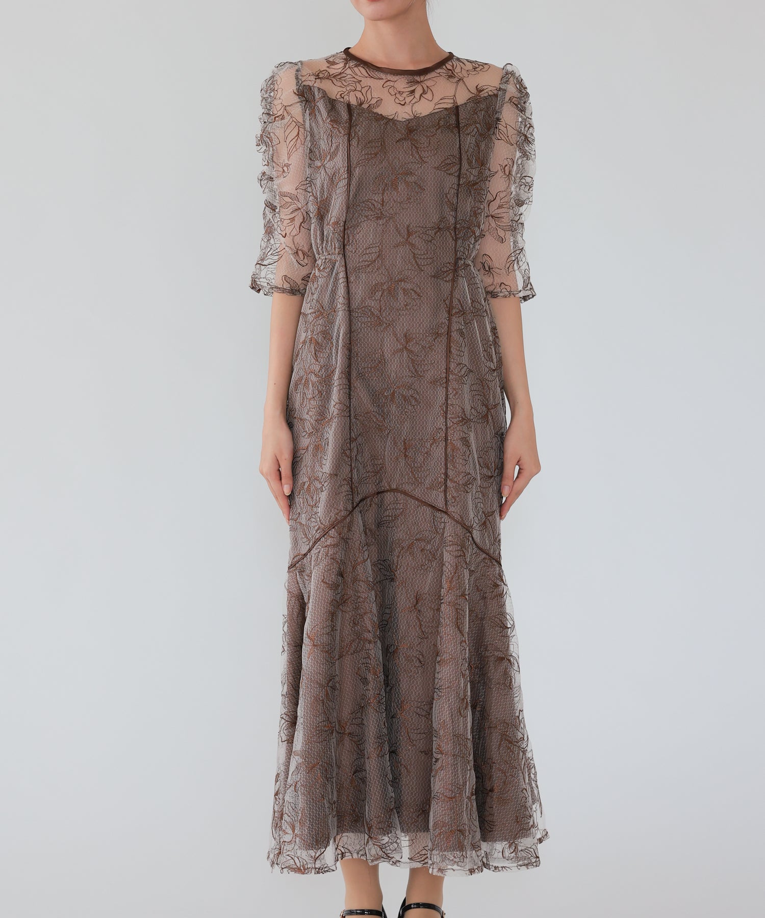 ブラウン/164cm/Mサイズ着用