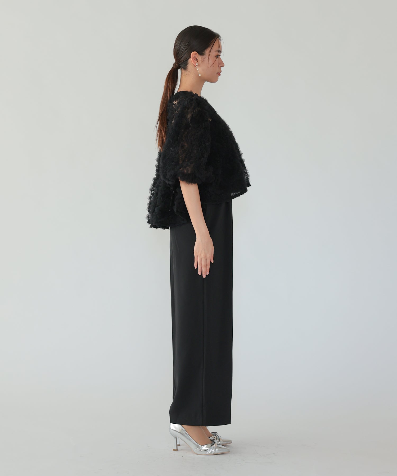 ブラック×ブラック/164cm/Mサイズ着用