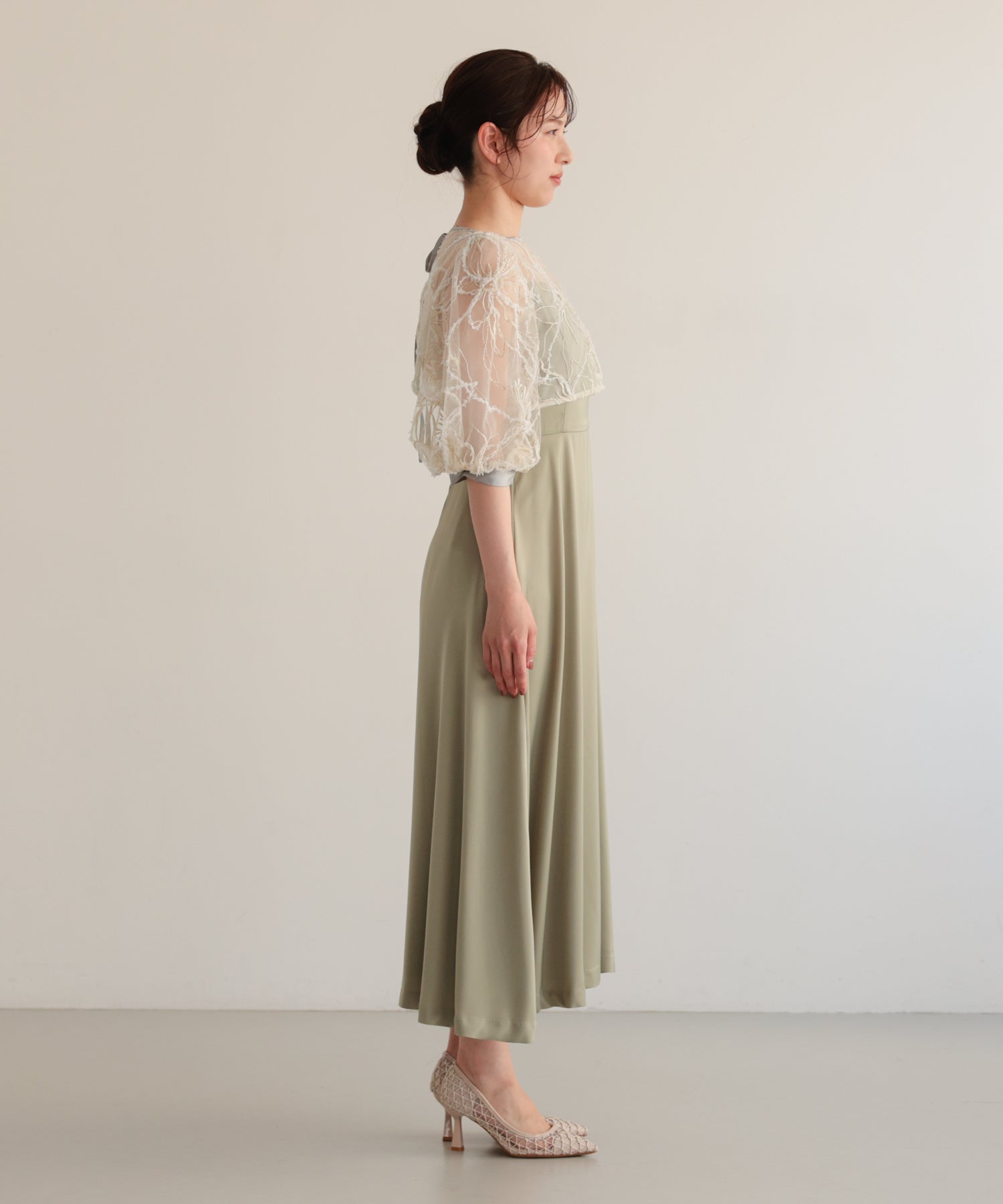 刺繍レースボレロセットドレス/22326294