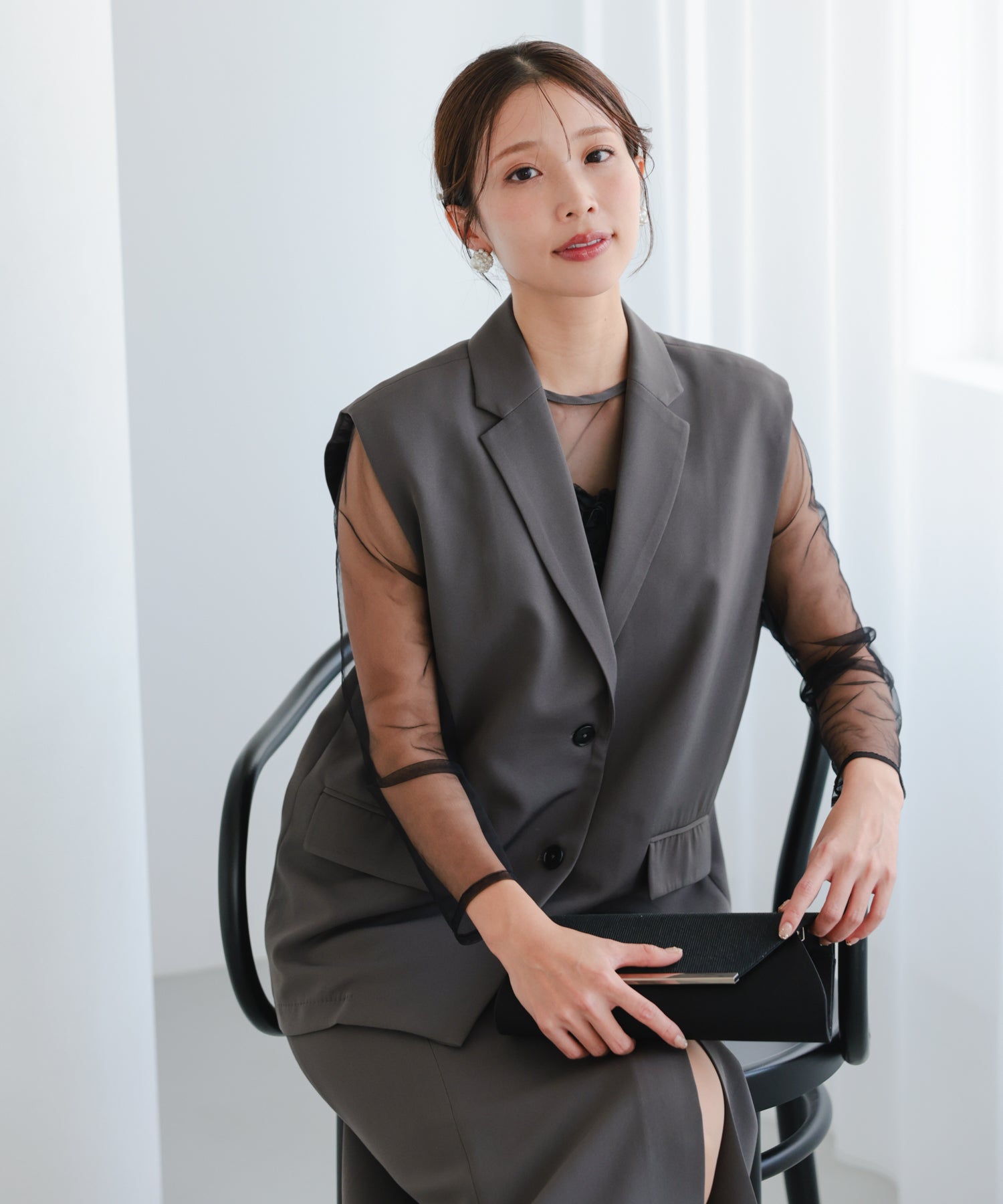 チャコール/162㎝/Mサイズ着用