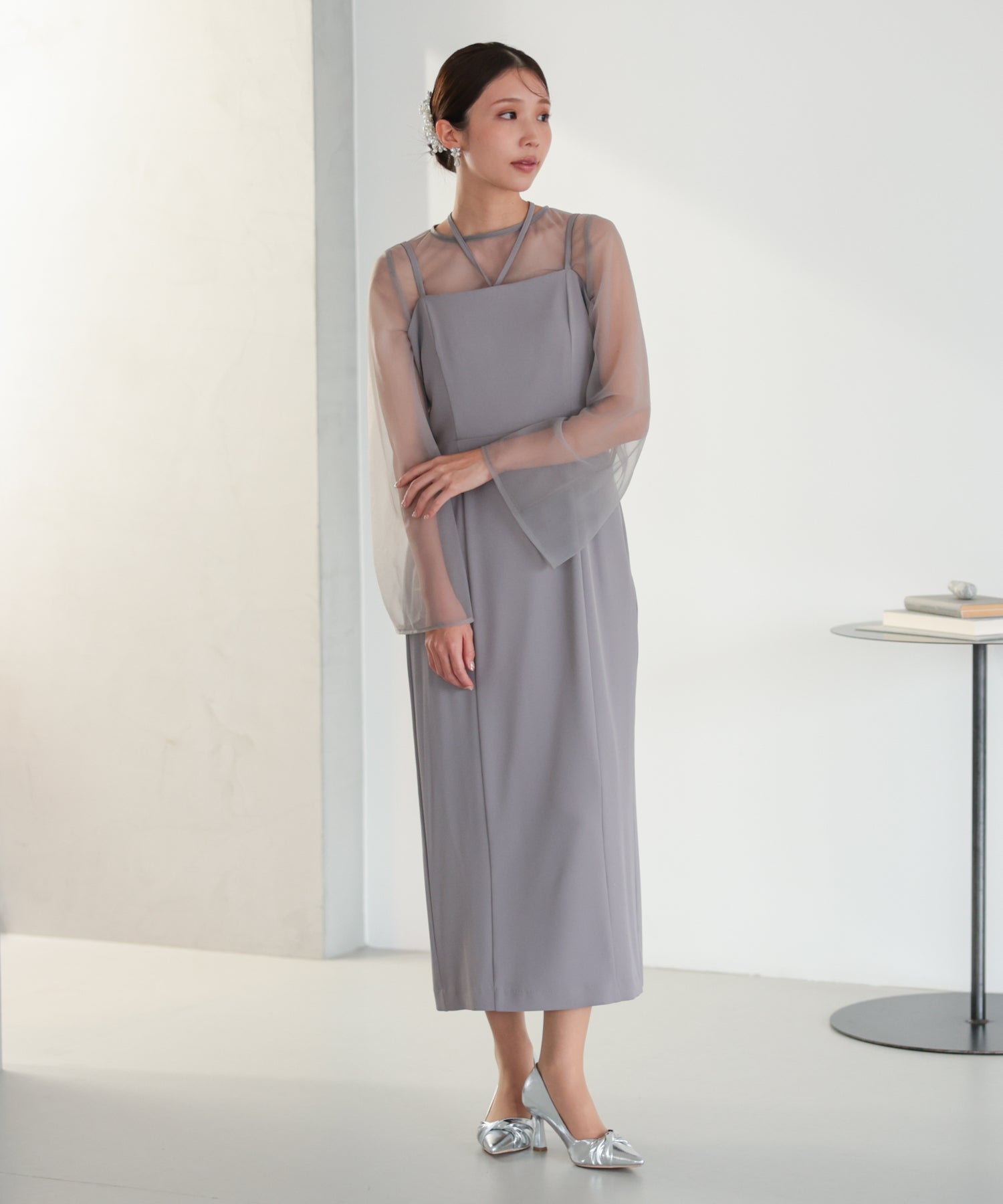 シアーレイヤード2WAYドレスセット/22325283