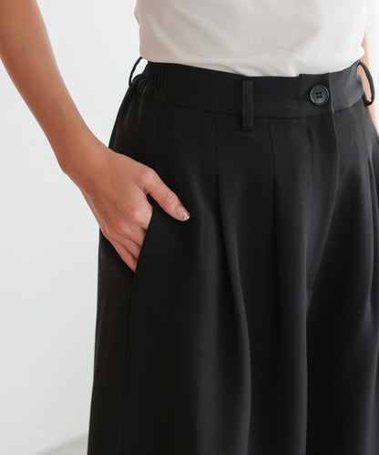 アシンメトリードレープパンツセットアップスーツ/22125609