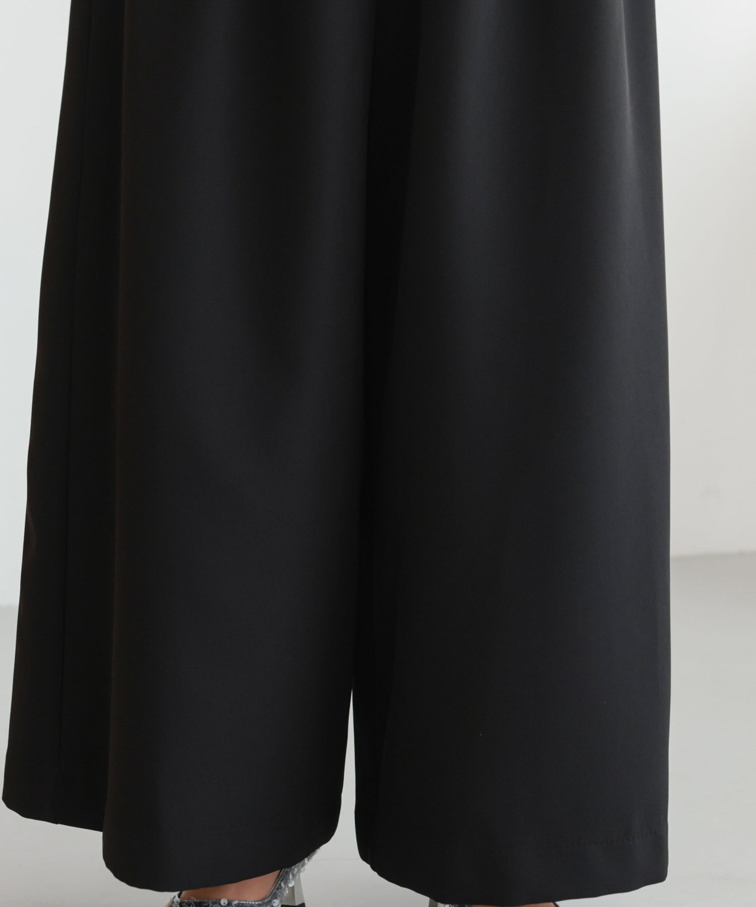 アシンメトリードレープパンツセットアップスーツ/22125609