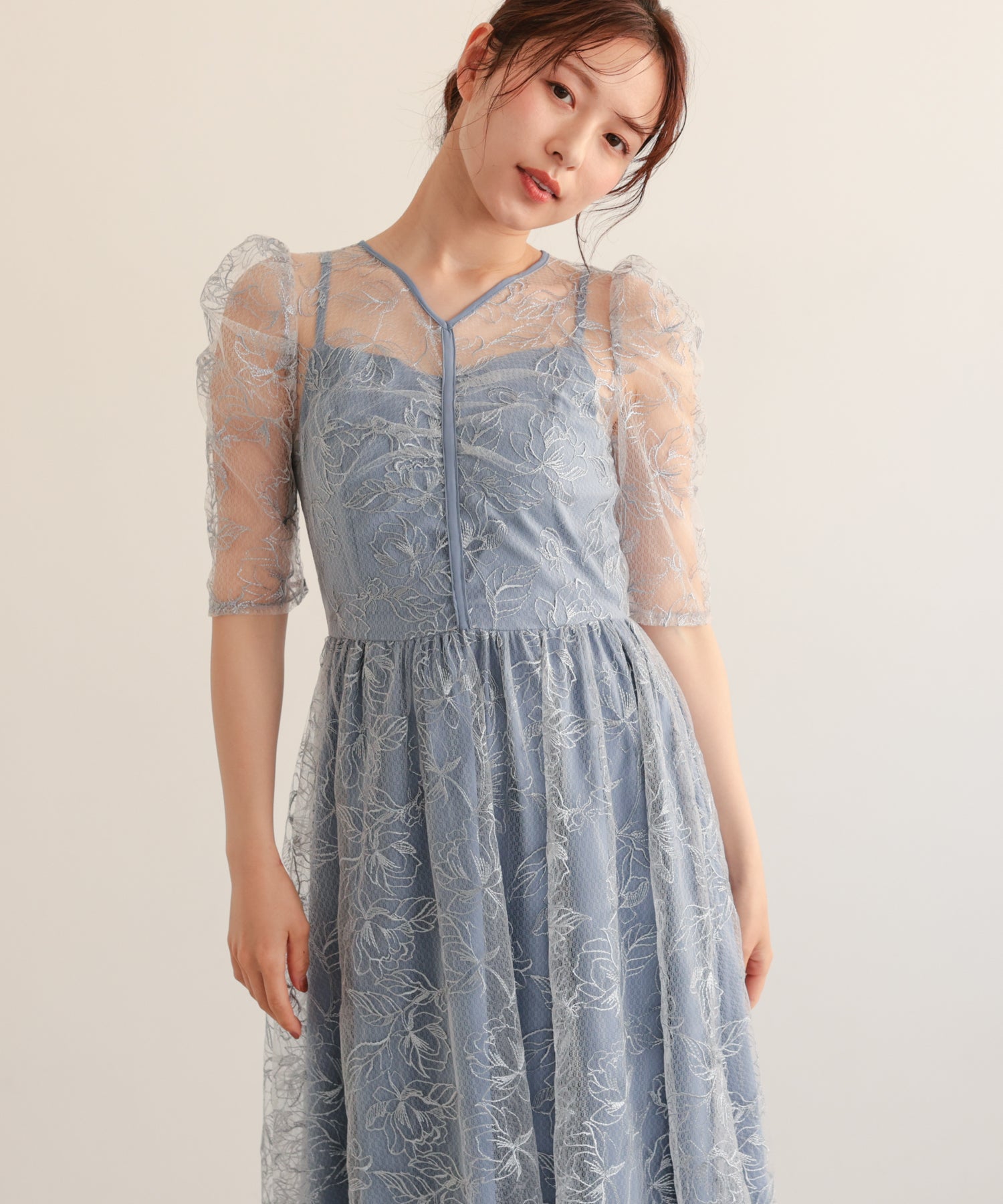 ライトブルー/163cm/Mサイズ着用