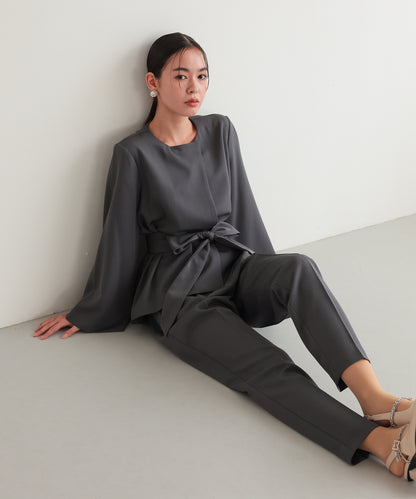 リボンペプラムセットアップスーツ/22125605